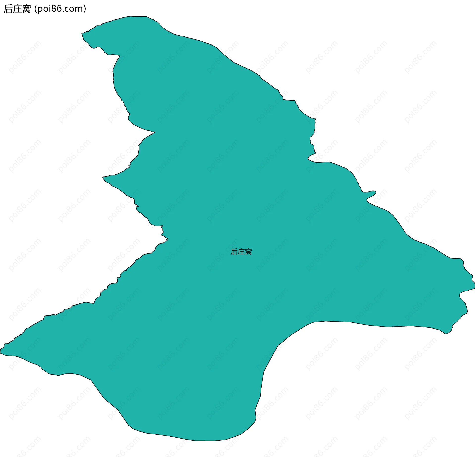 后庄窝边界地图