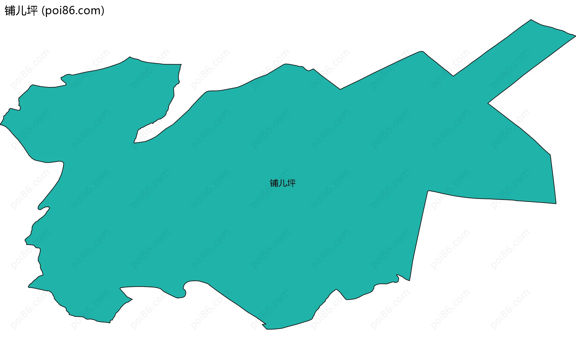 铺儿坪边界地图