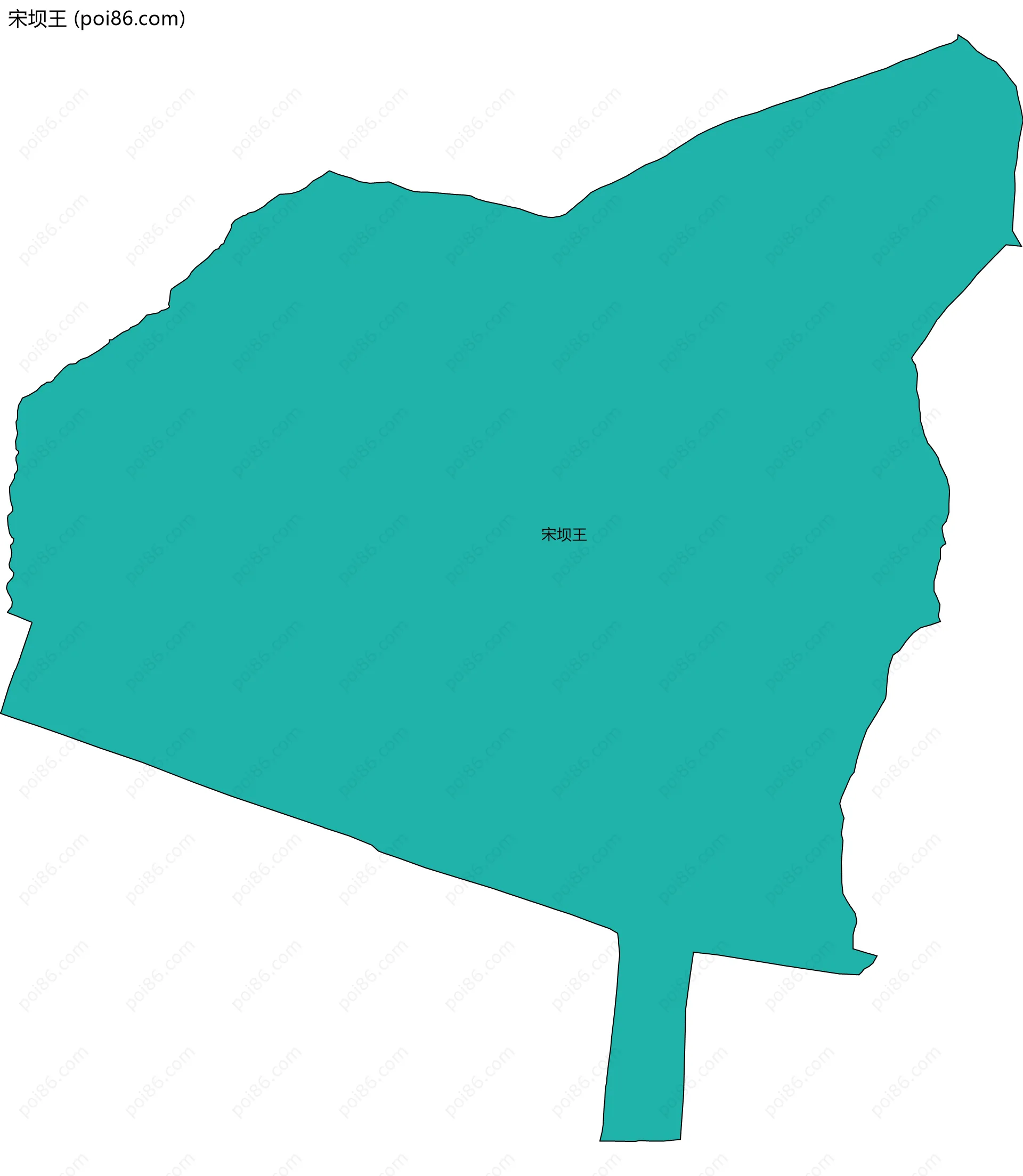宋坝王边界地图