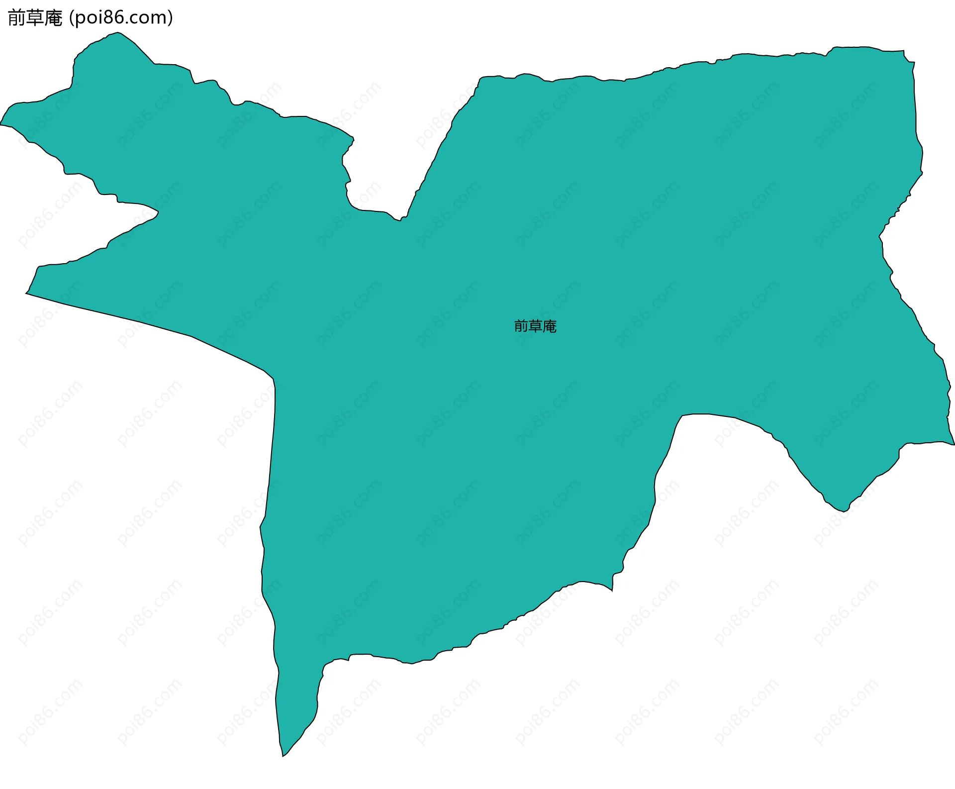 前草庵边界地图