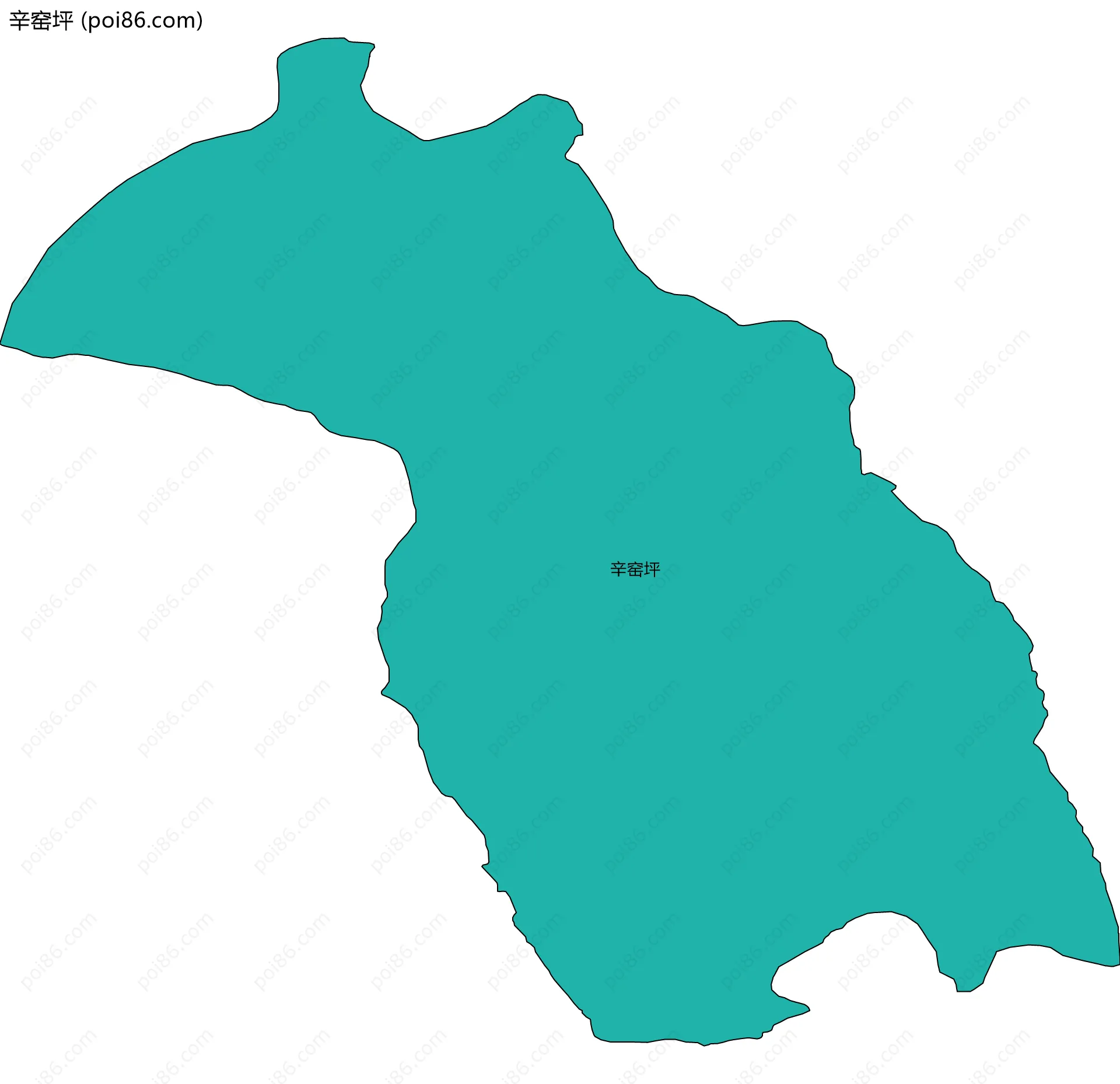 辛窑坪边界地图