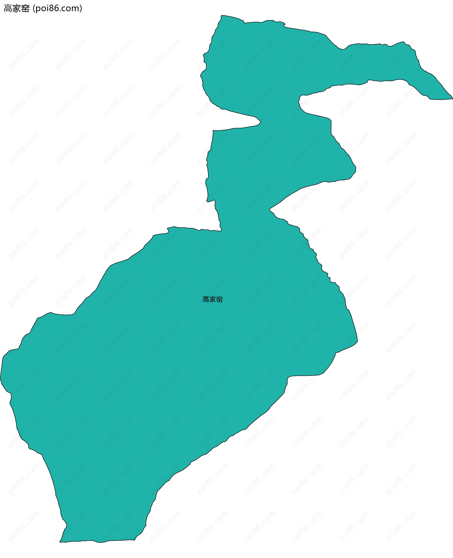 高家窑边界地图