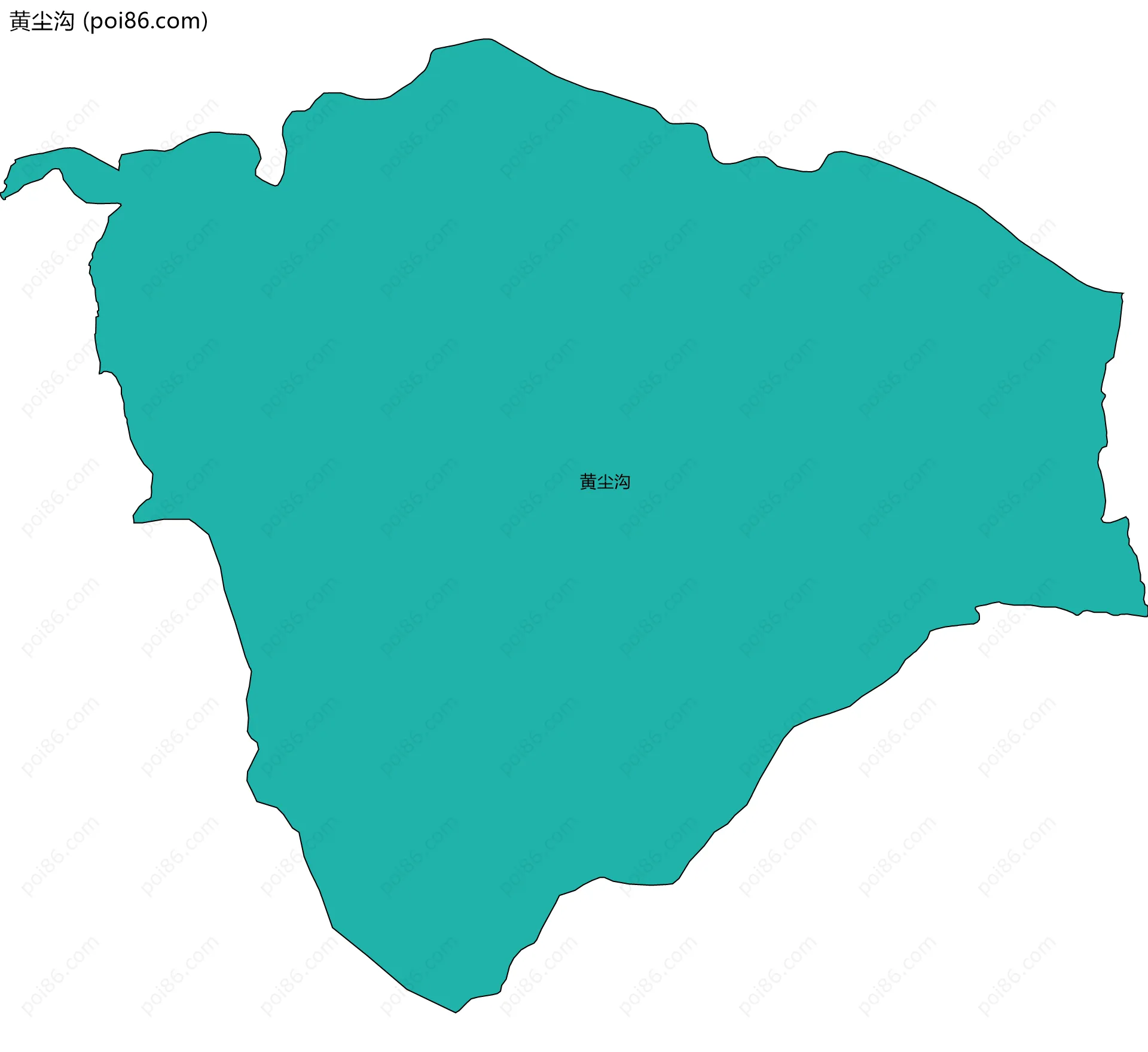 黄尘沟边界地图