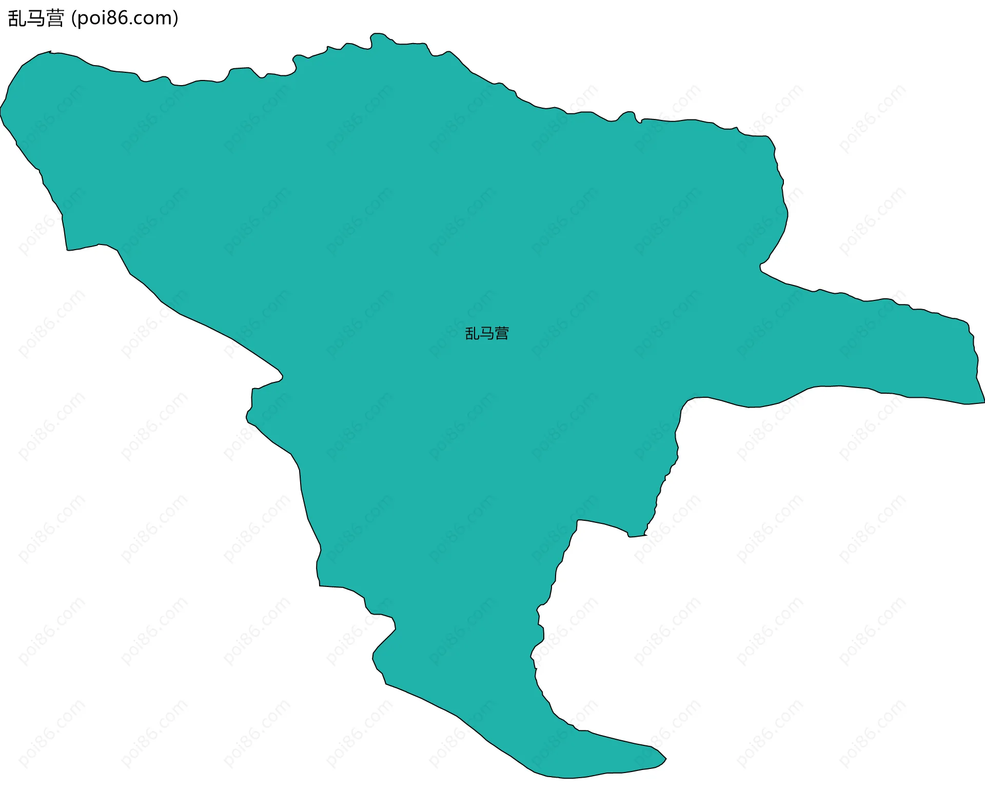 乱马营边界地图