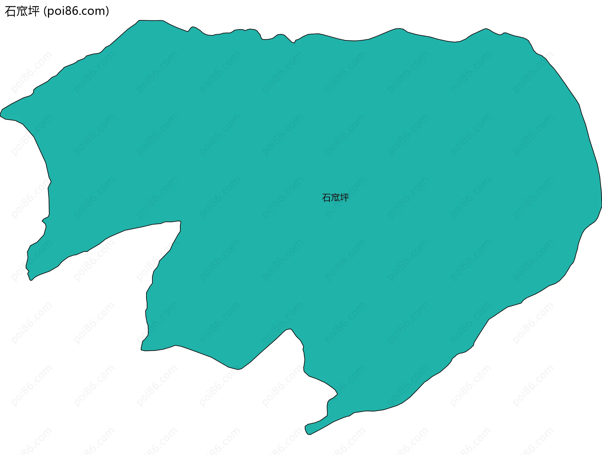 石窊坪边界地图