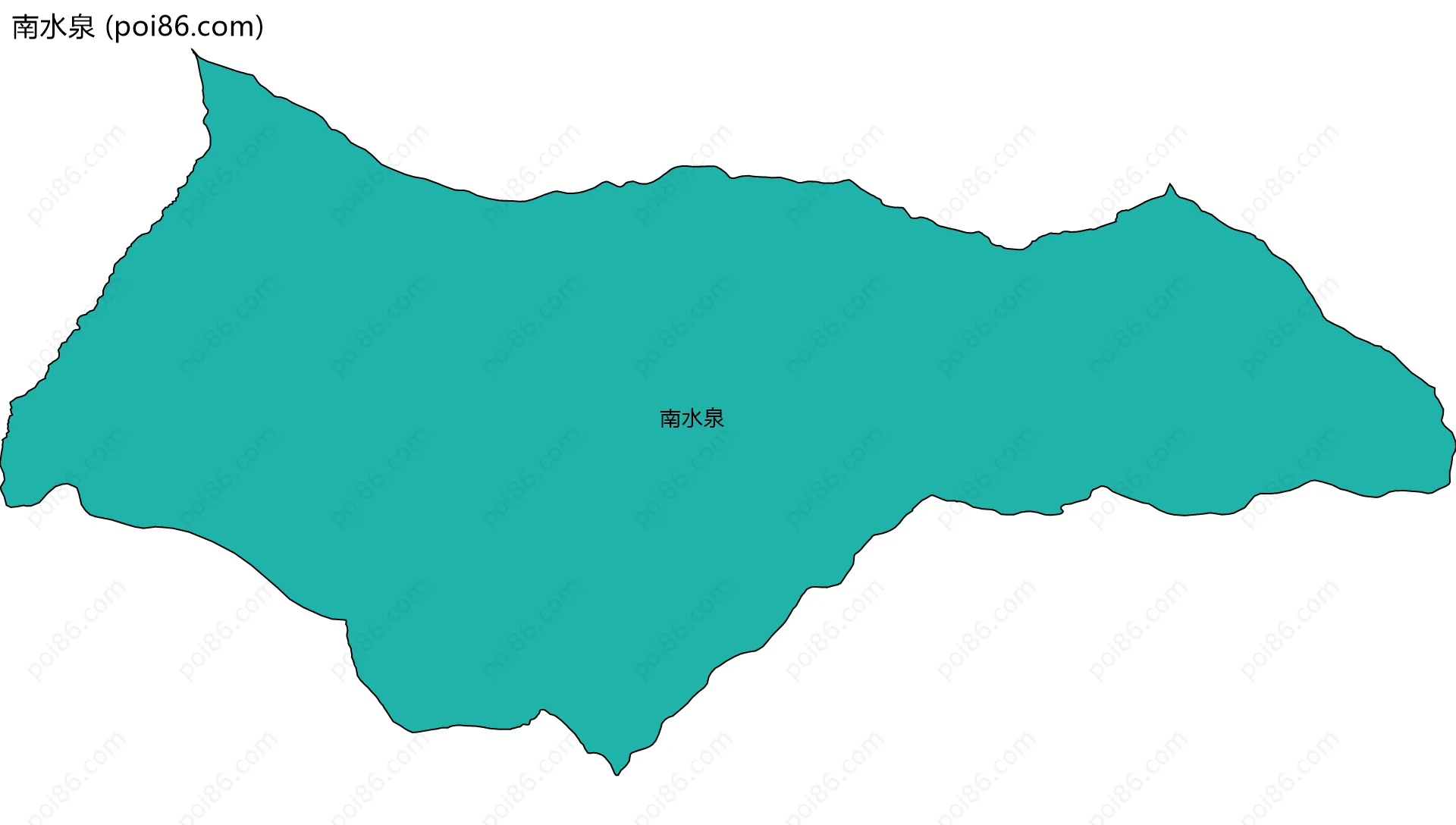 南水泉边界地图