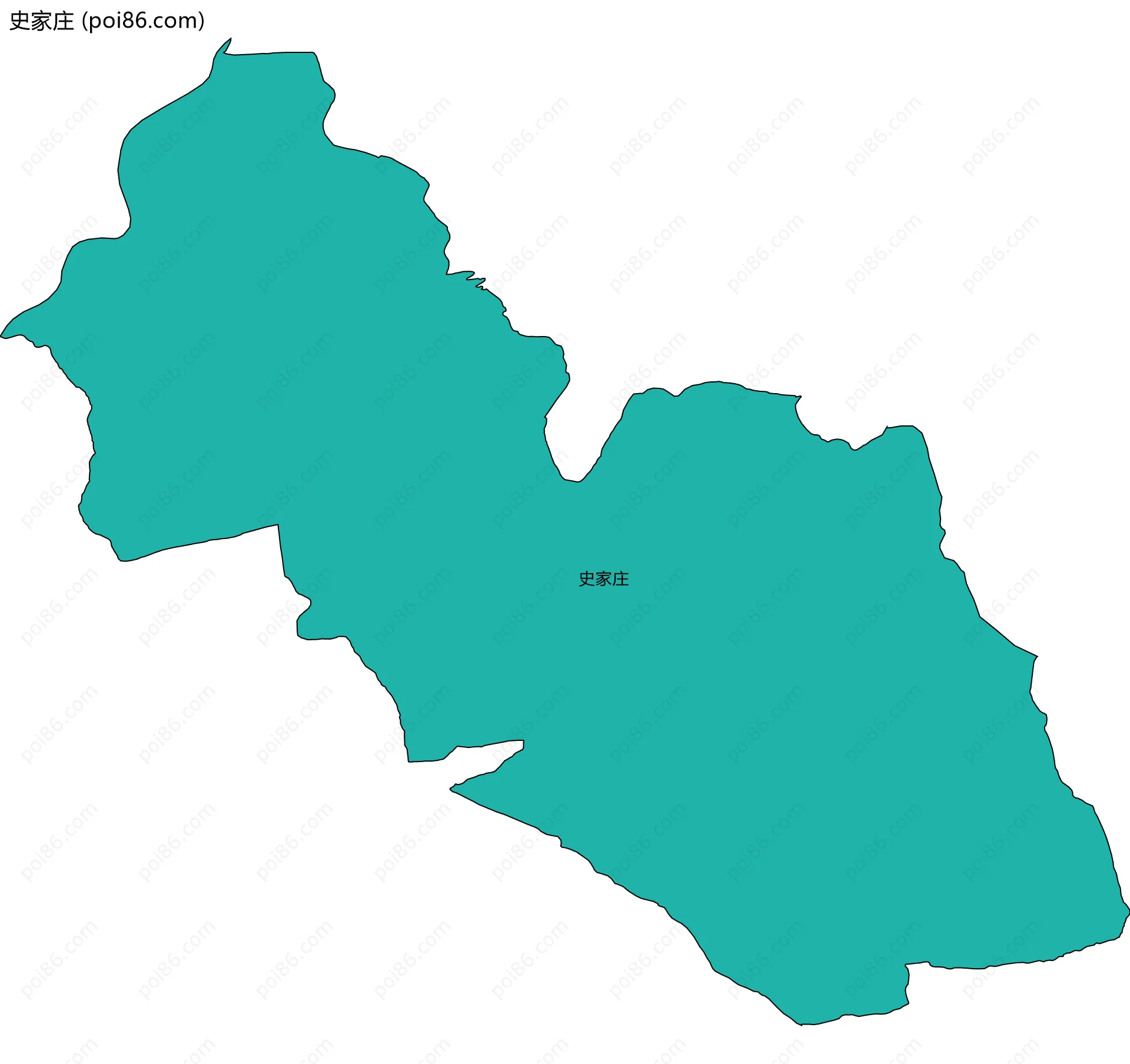 史家庄边界地图