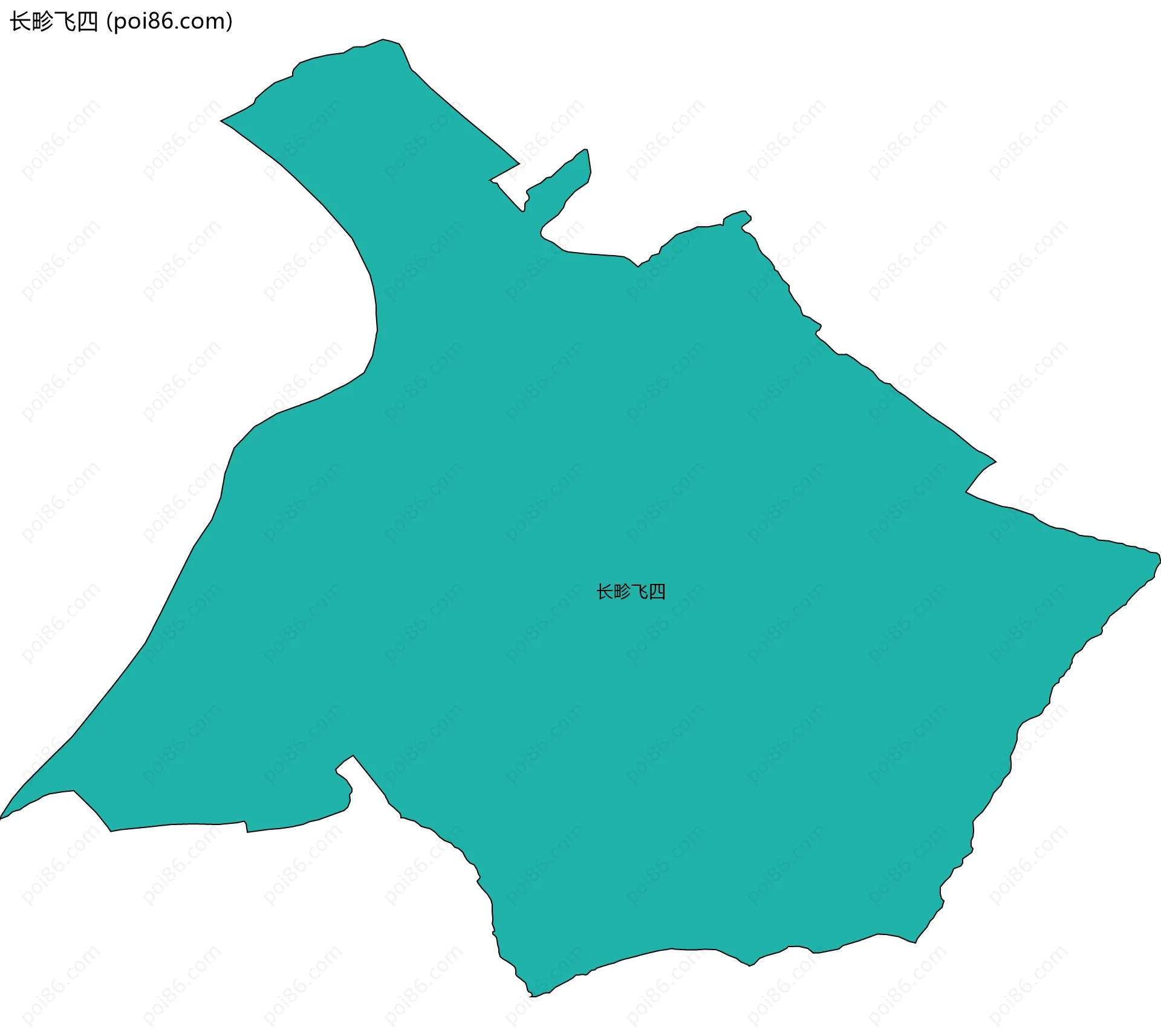 长畛飞四边界地图