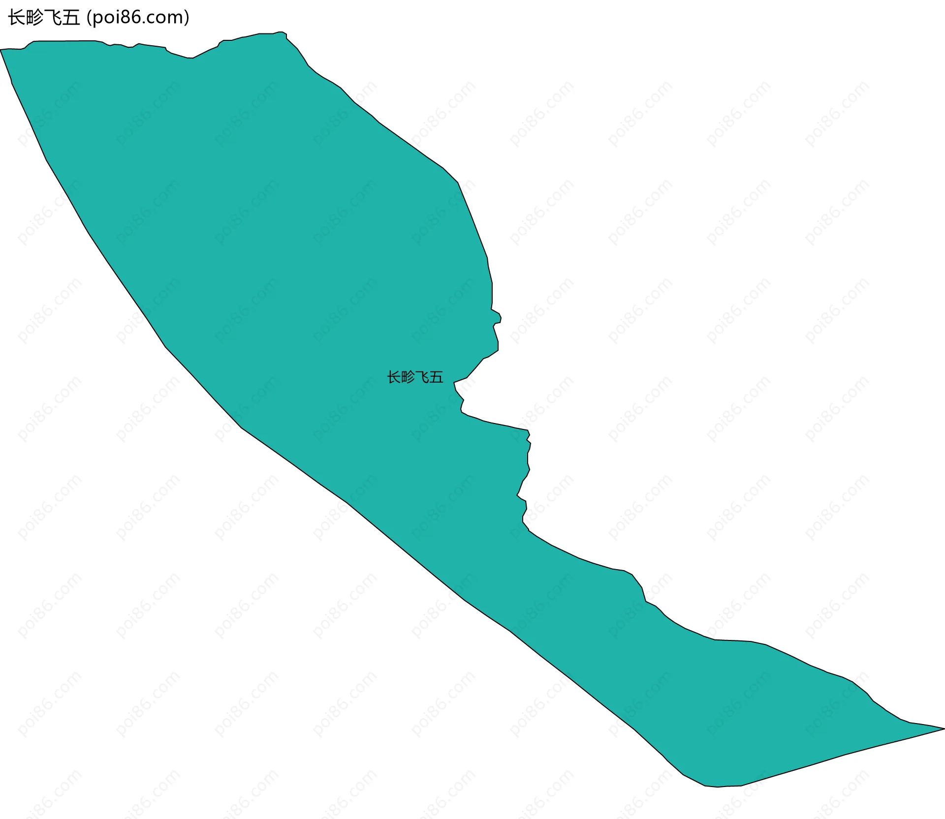 长畛飞五边界地图