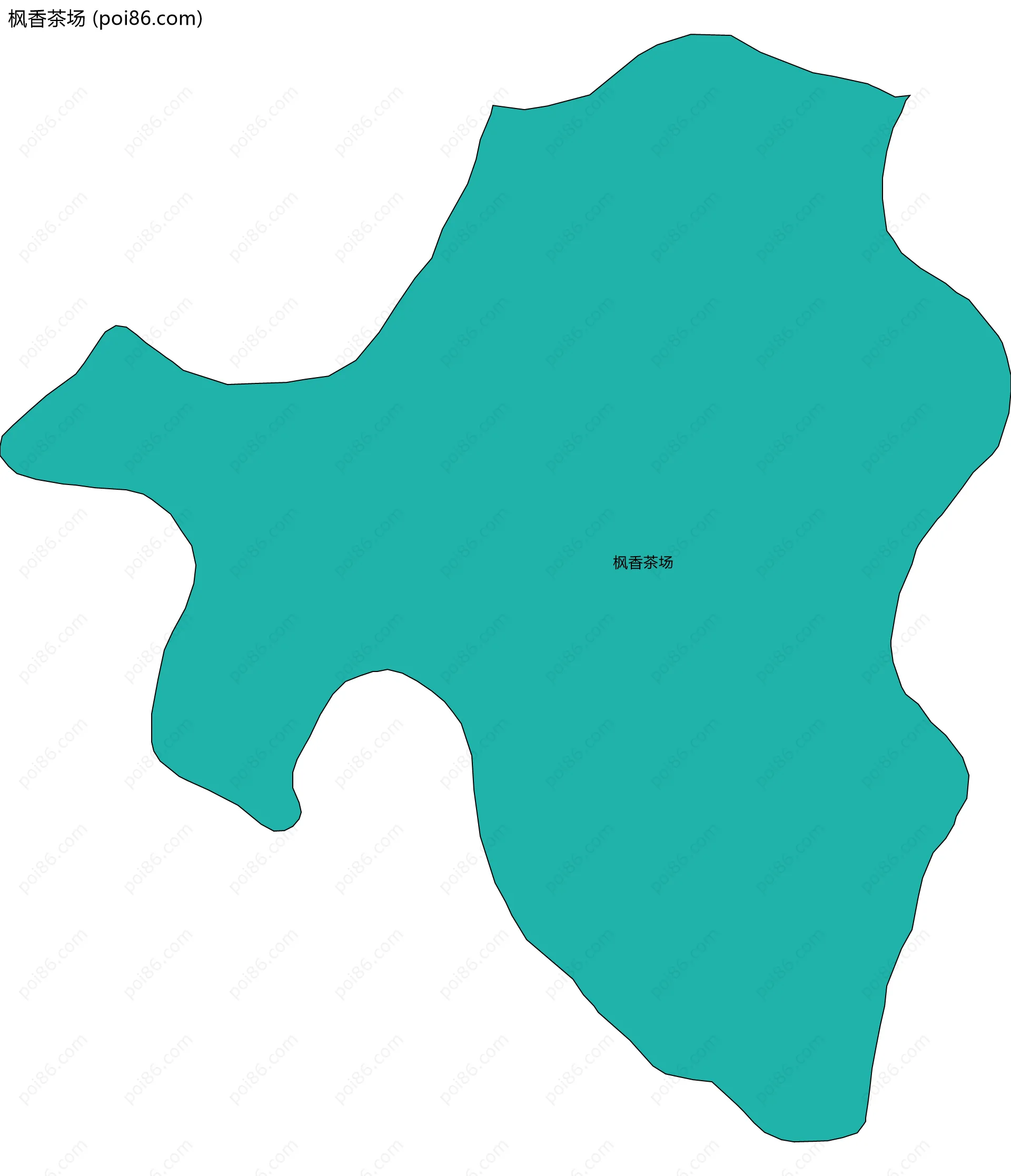 枫香茶场边界地图