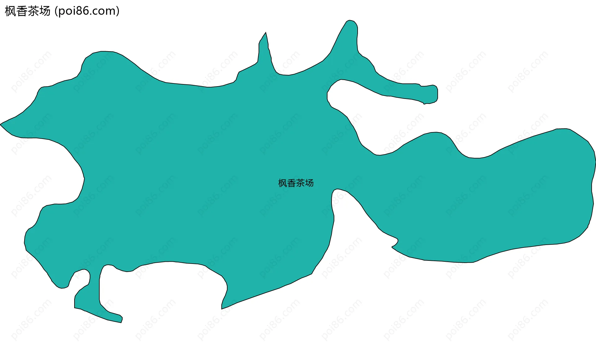 枫香茶场边界地图