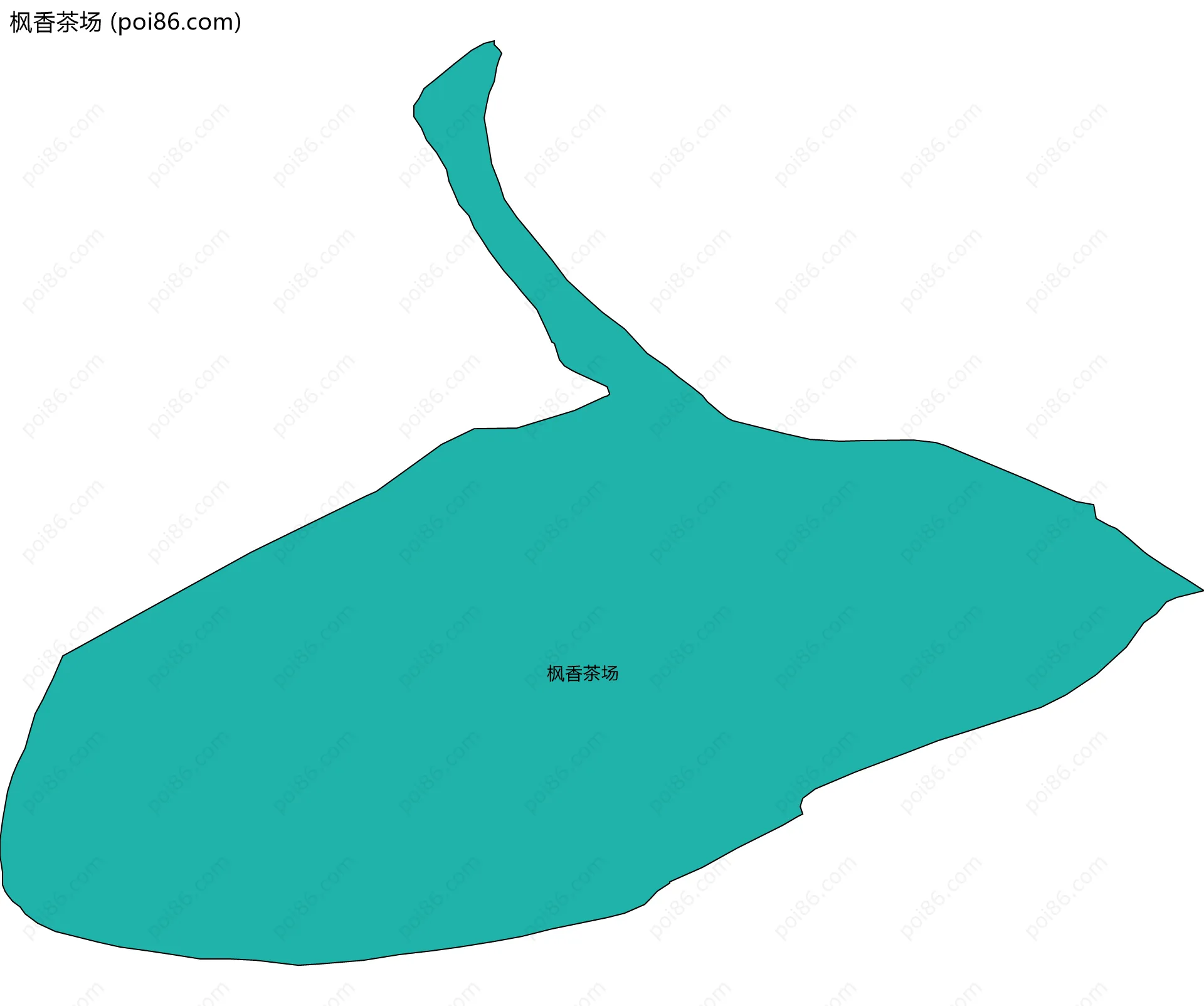 枫香茶场边界地图