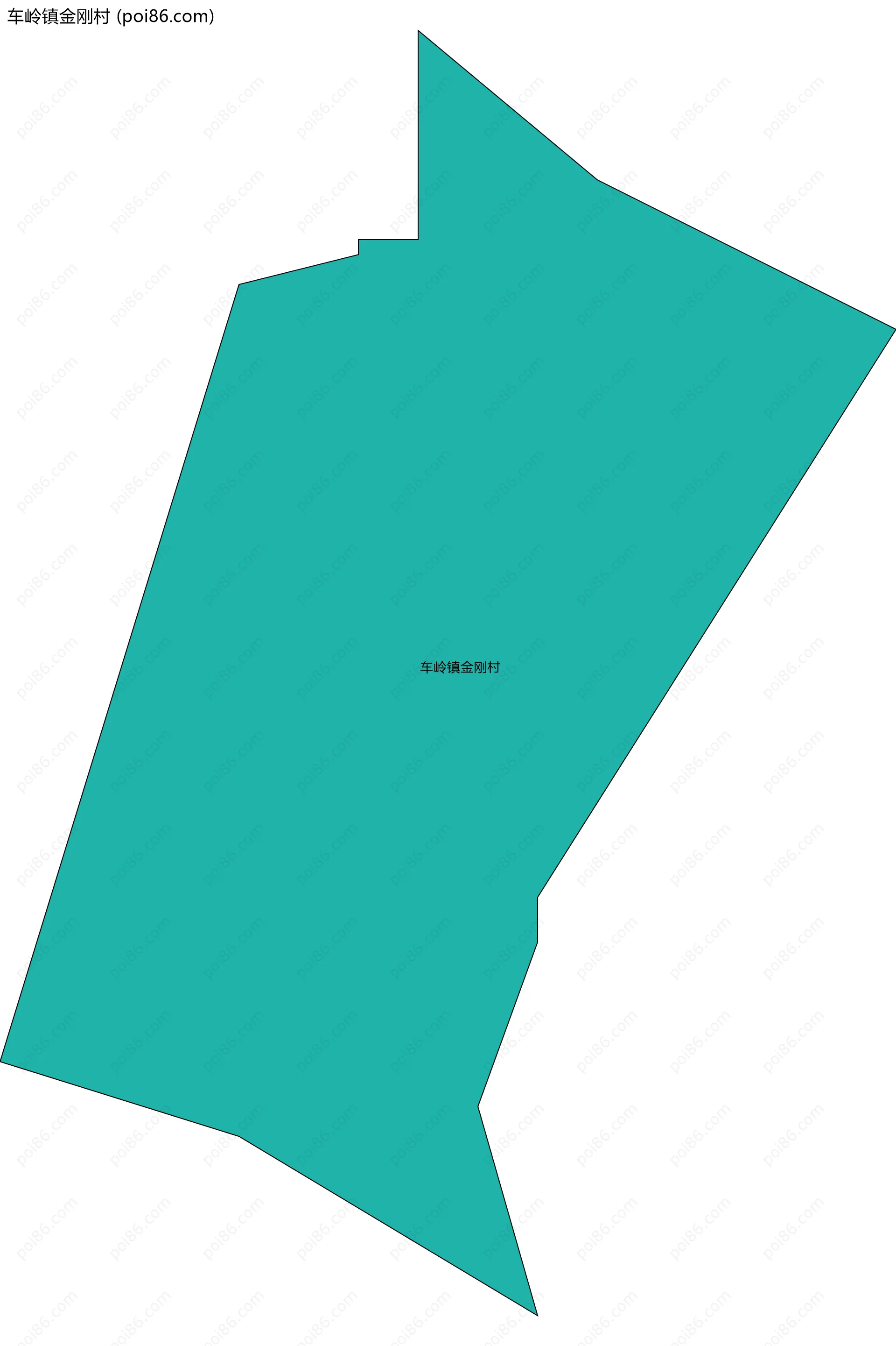 车岭镇金刚村边界地图