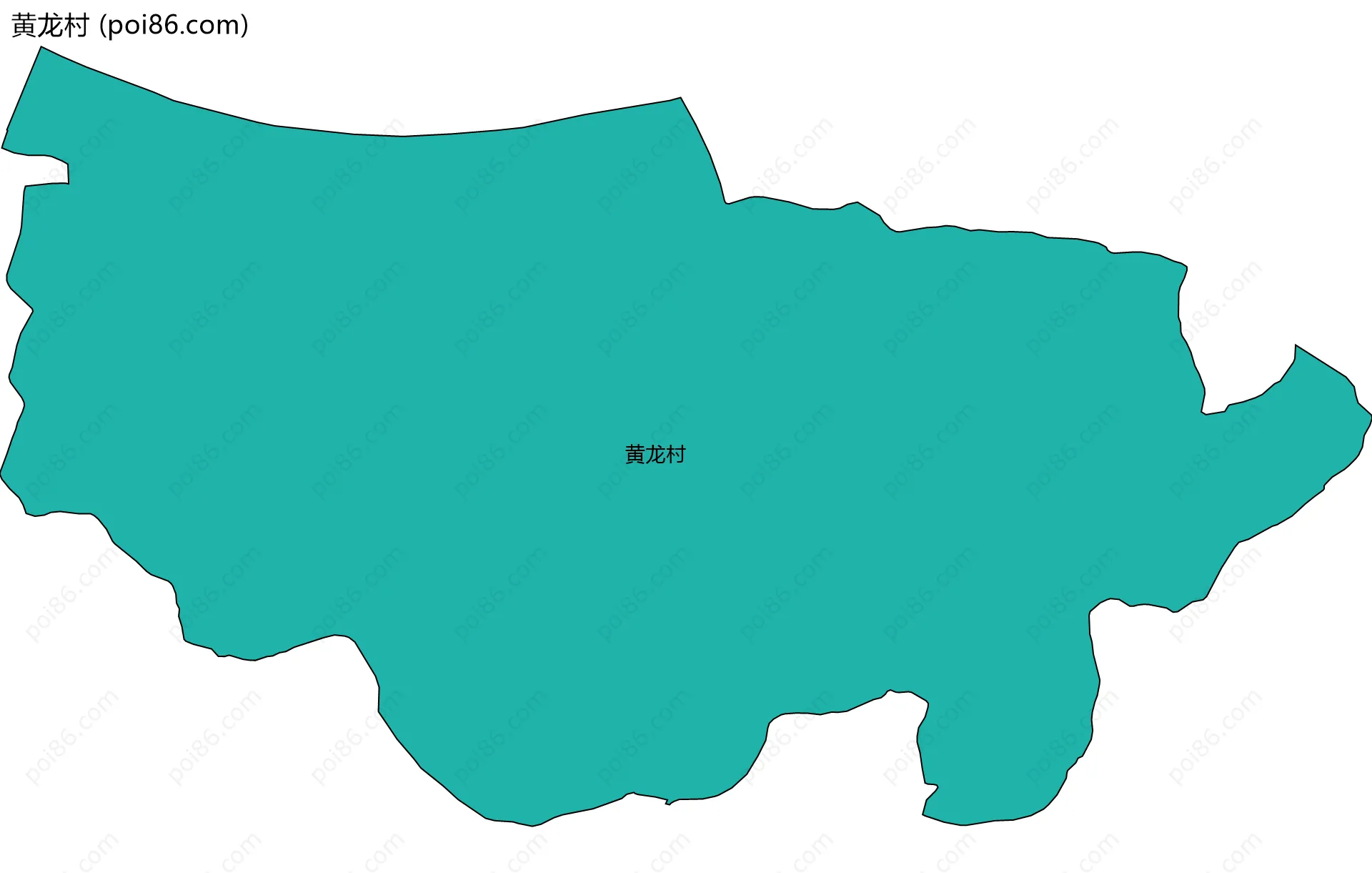 黄龙村边界地图