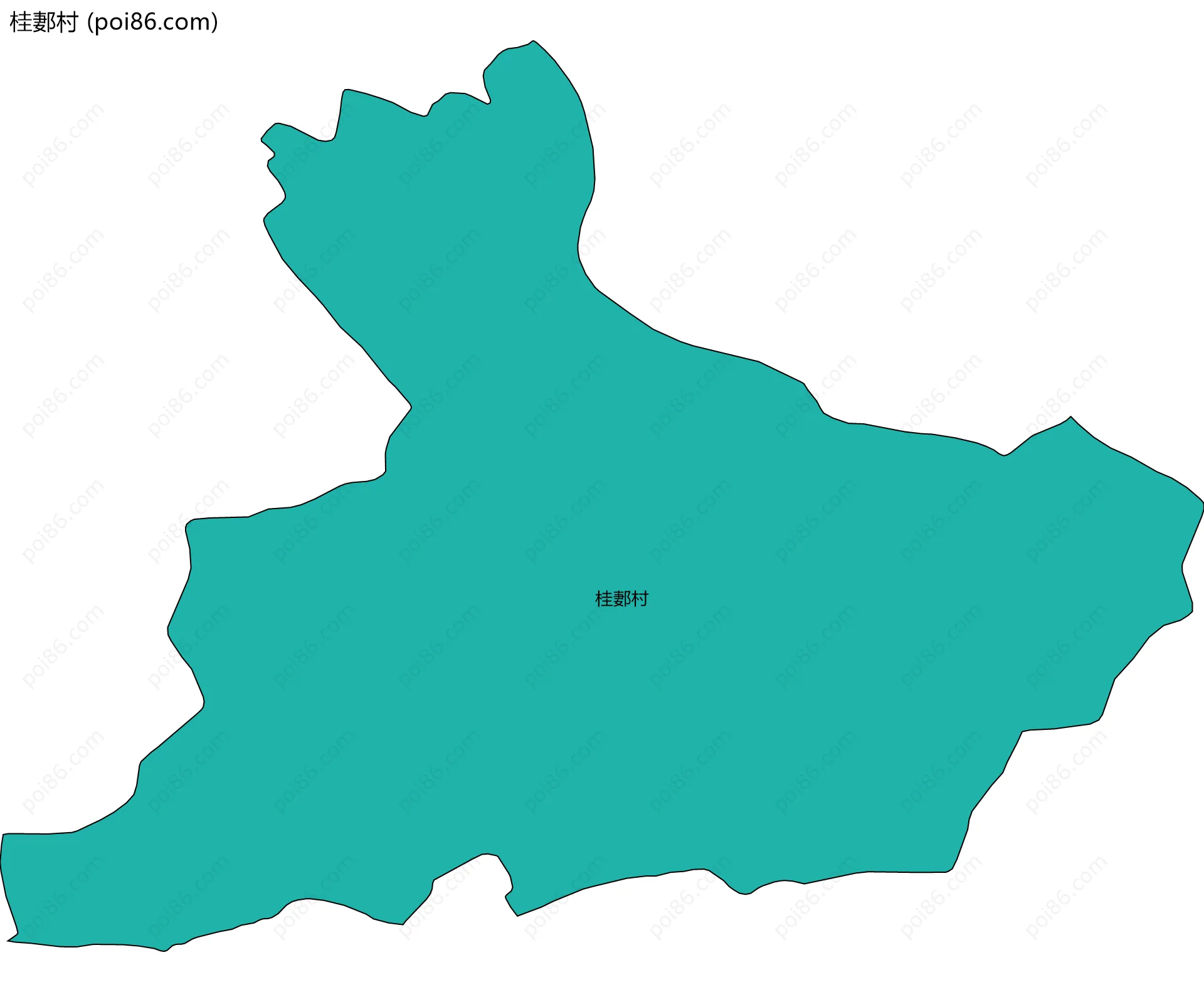 桂郪村边界地图