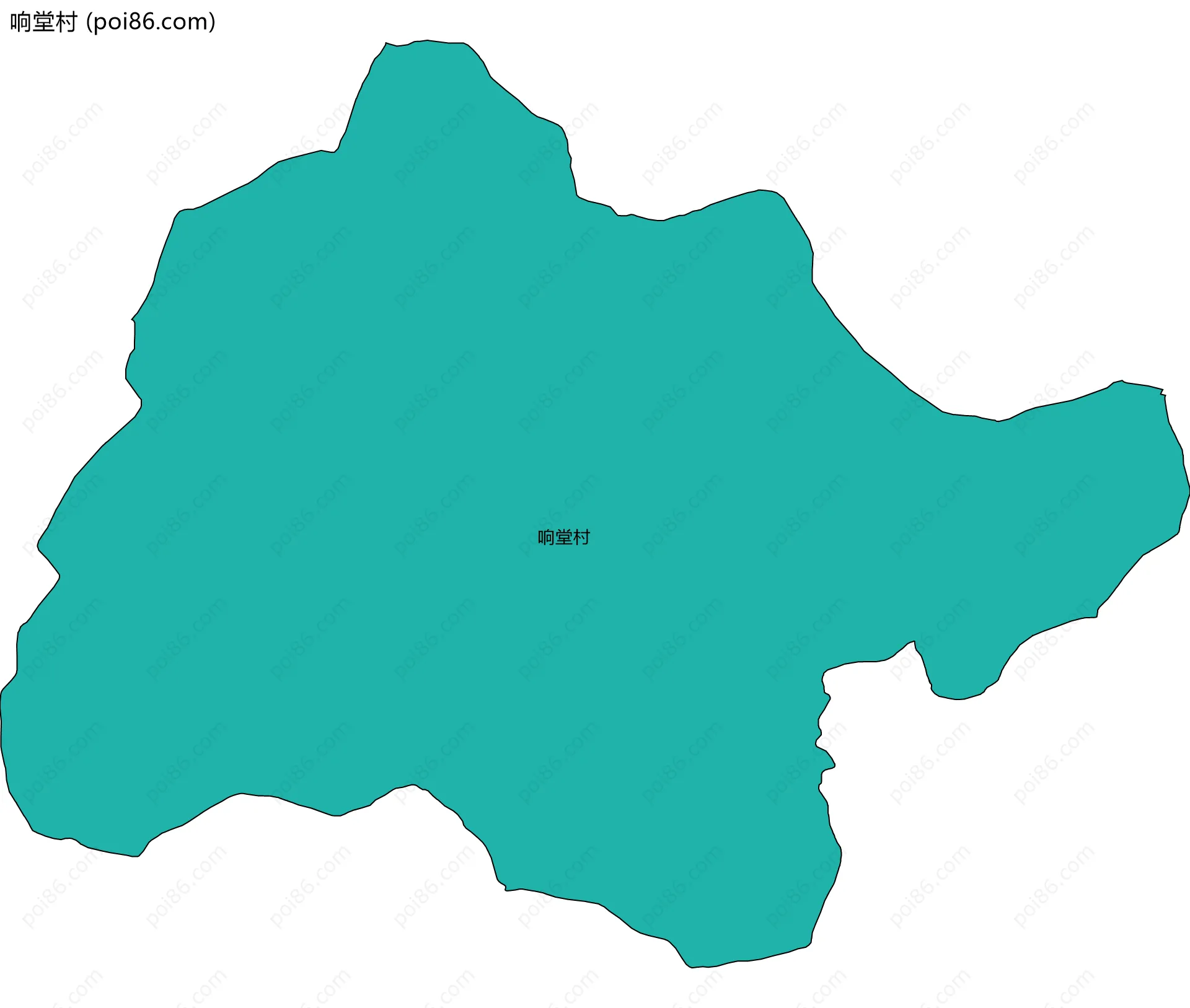 响堂村边界地图