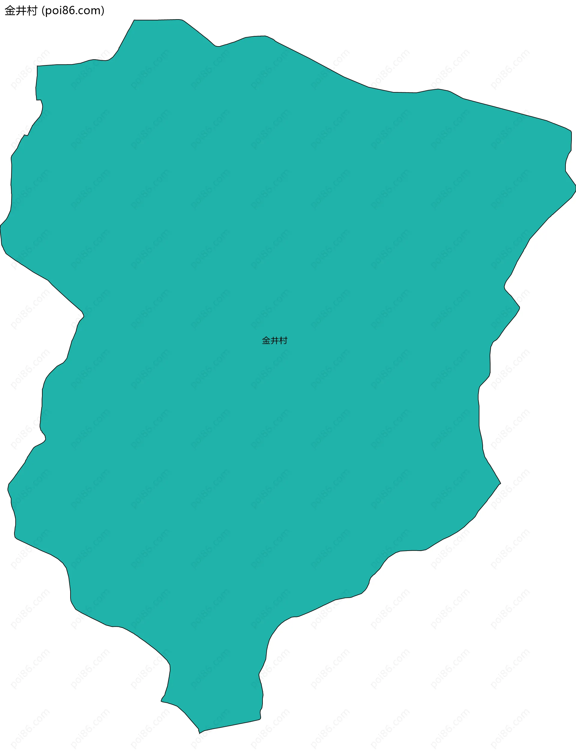 金井村边界地图