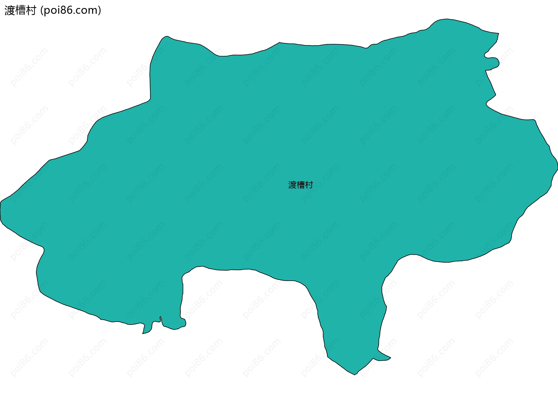 渡槽村边界地图