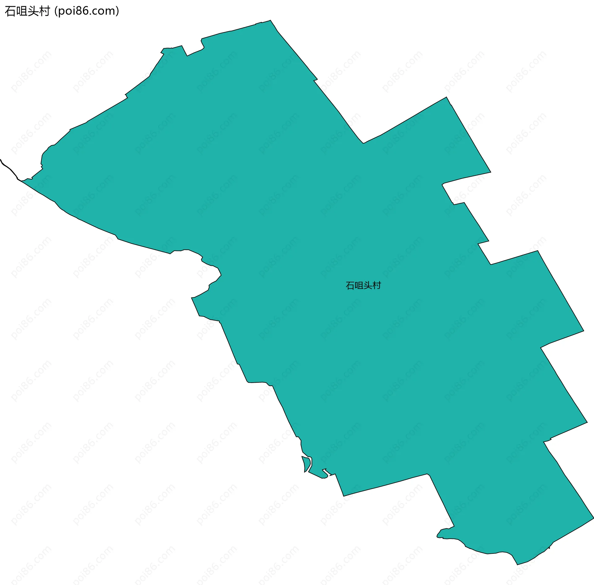 石咀头村边界地图