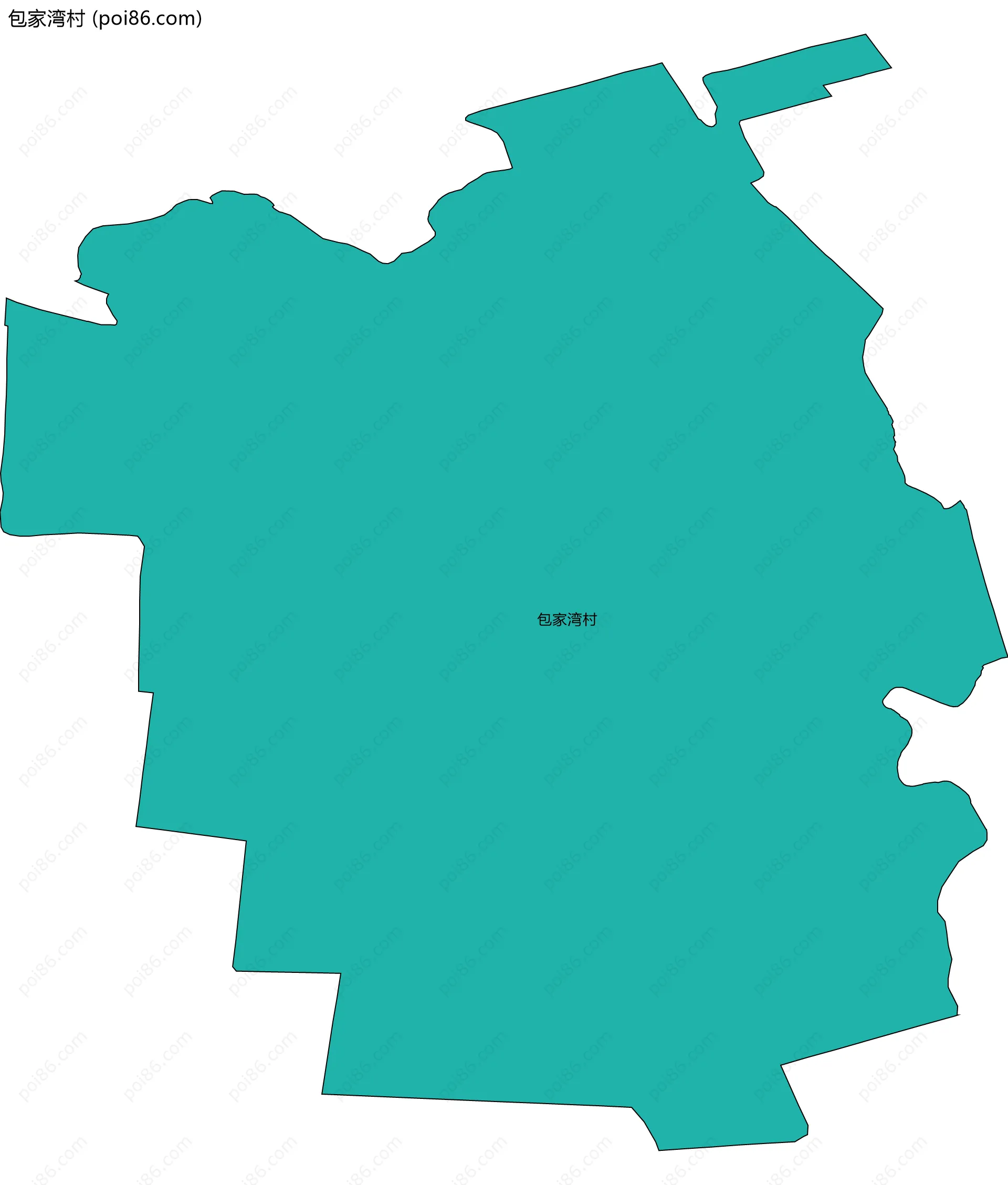 包家湾村边界地图