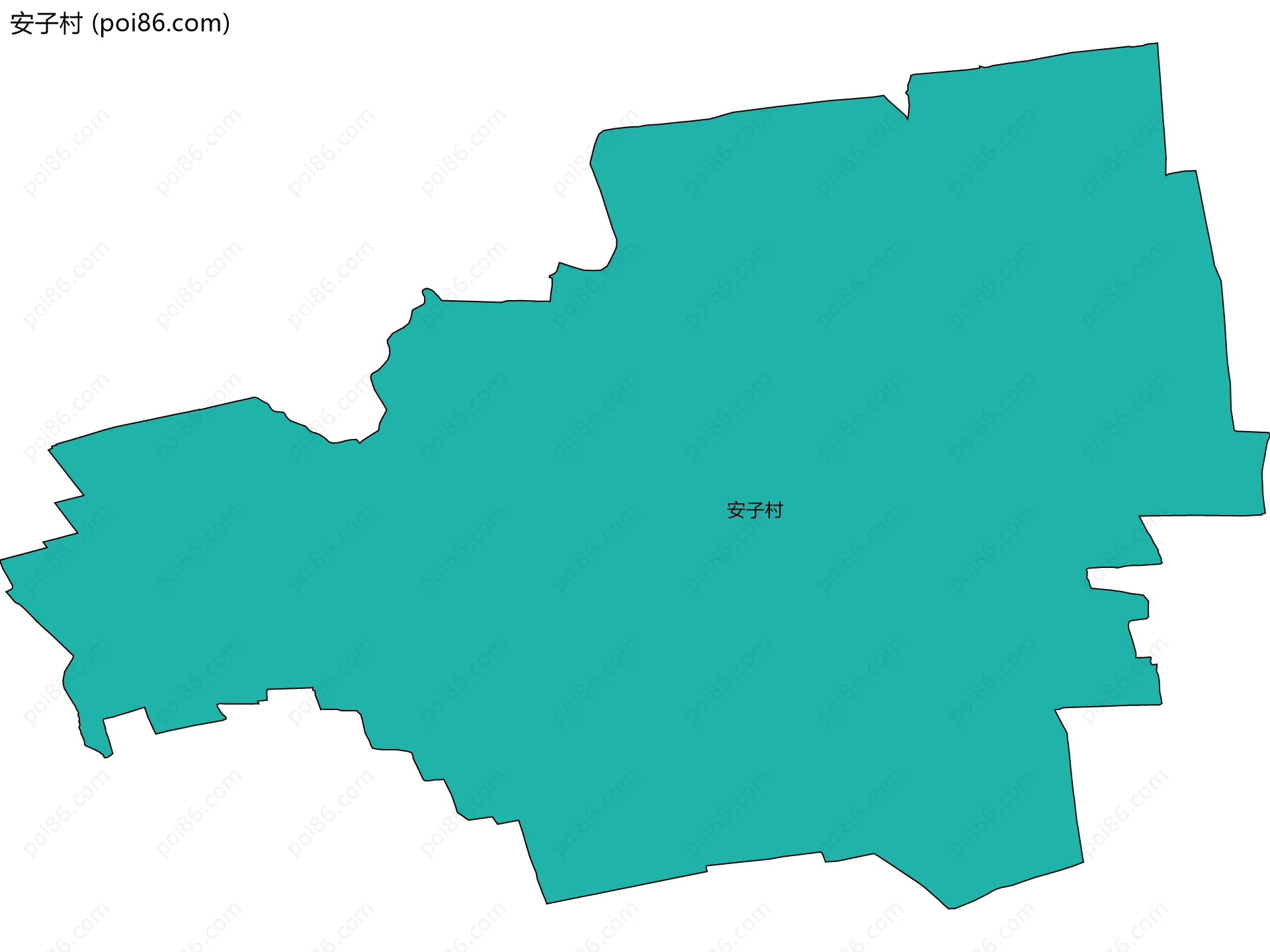 安子村边界地图