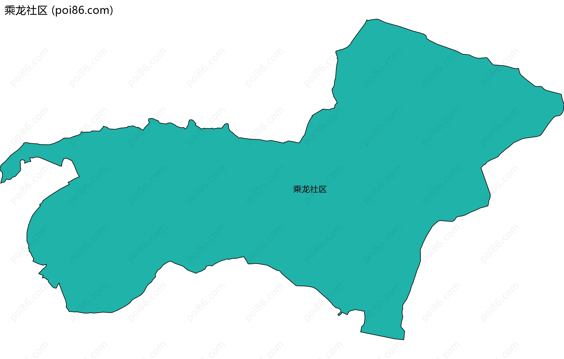 乘龙社区边界地图