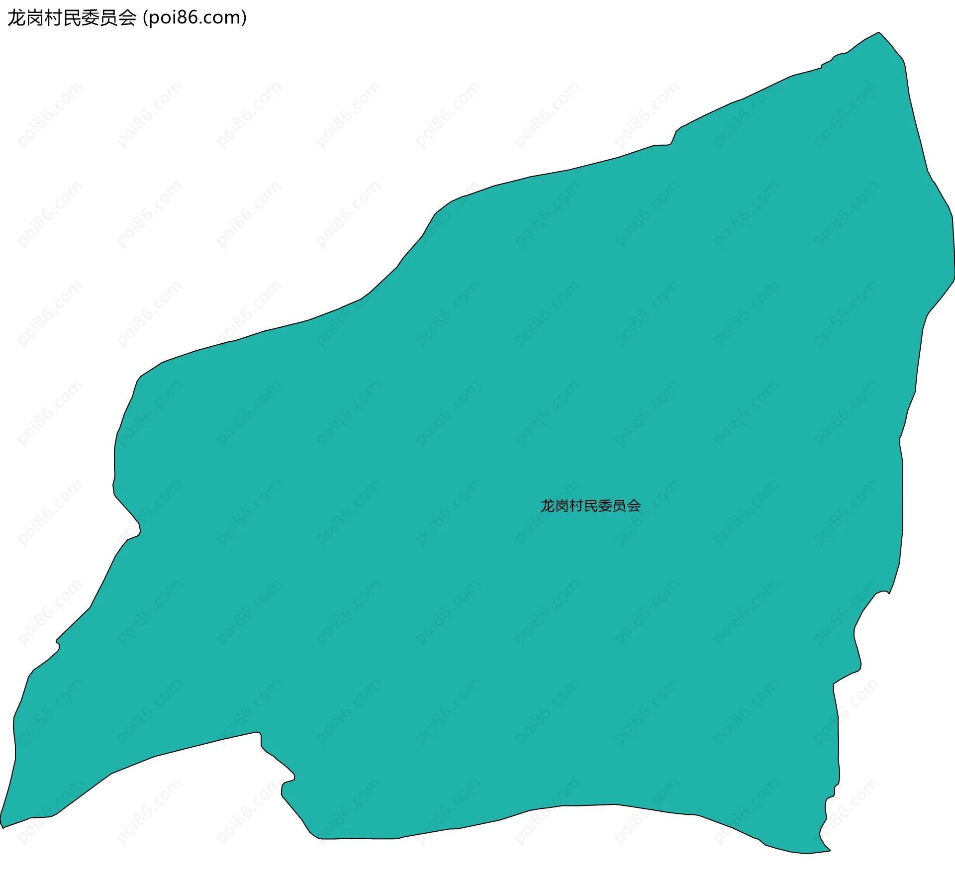 龙岗村民委员会边界地图