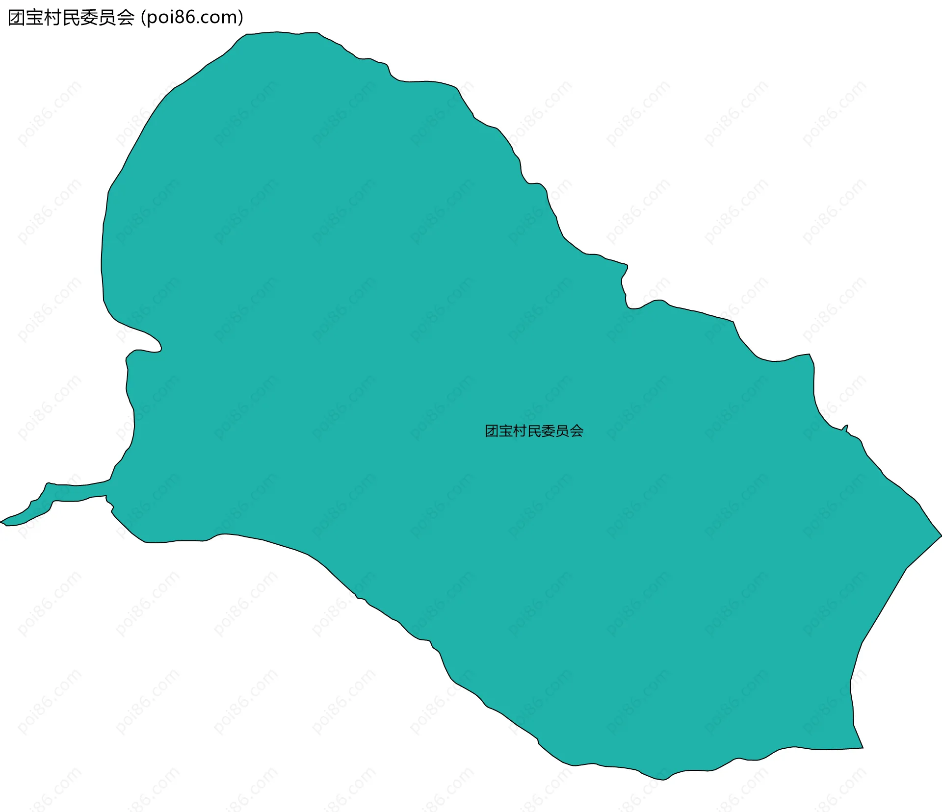 团宝村民委员会边界地图