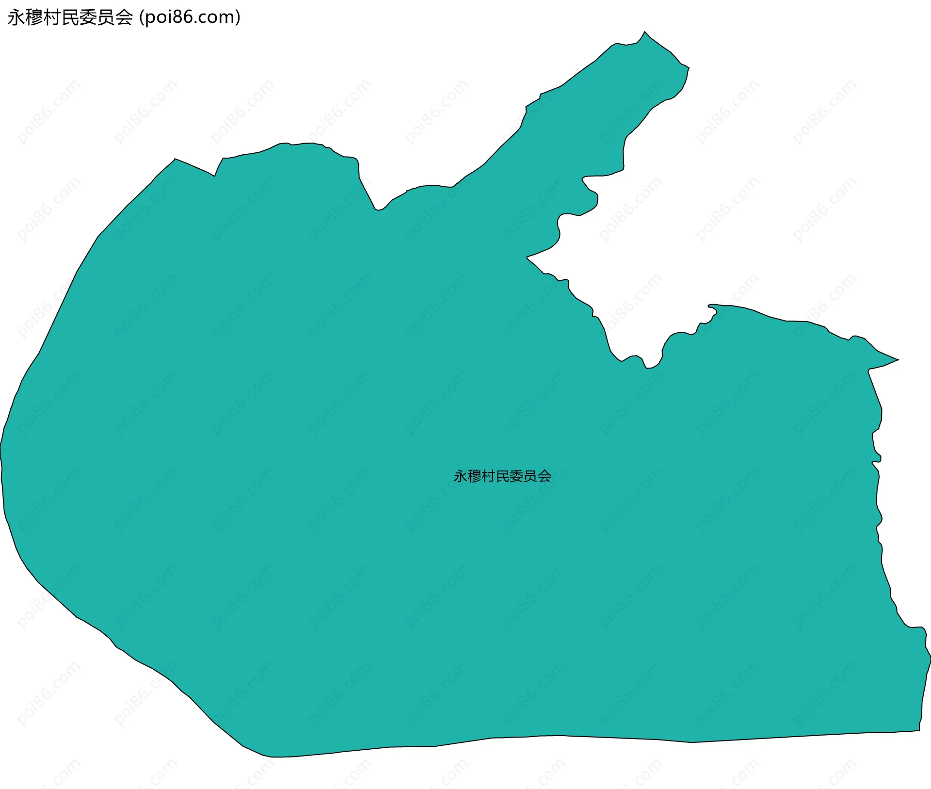 永穆村民委员会边界地图