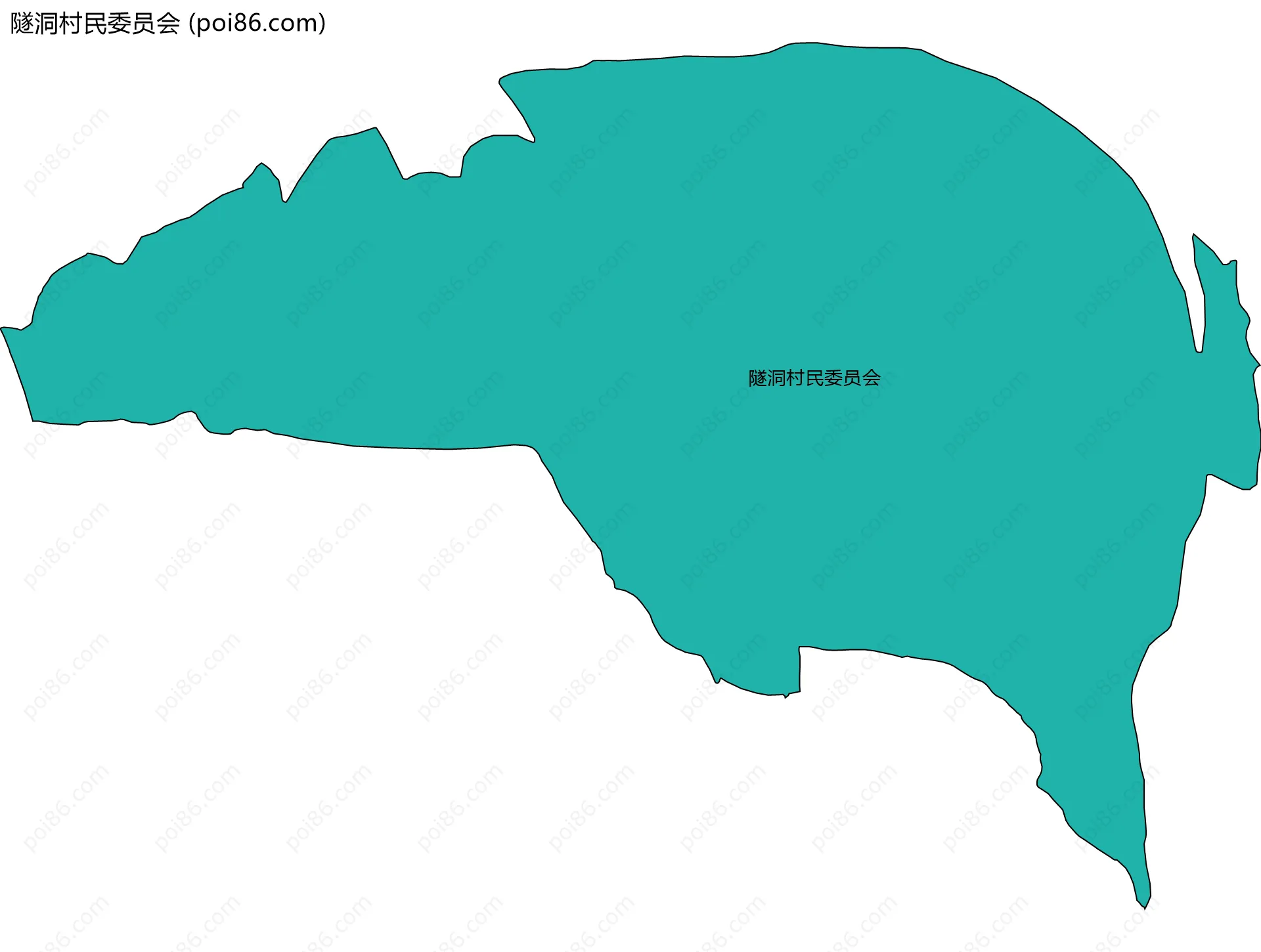 隧洞村民委员会边界地图