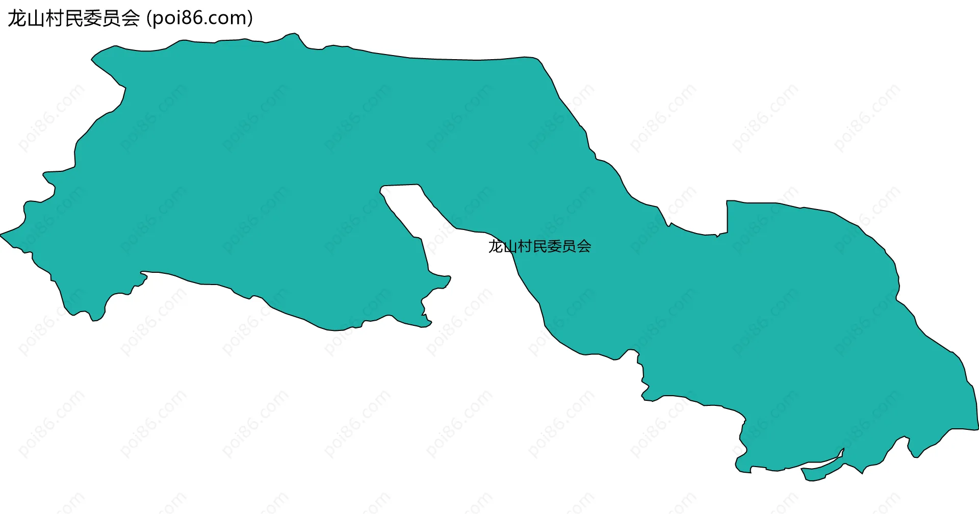 龙山村民委员会边界地图