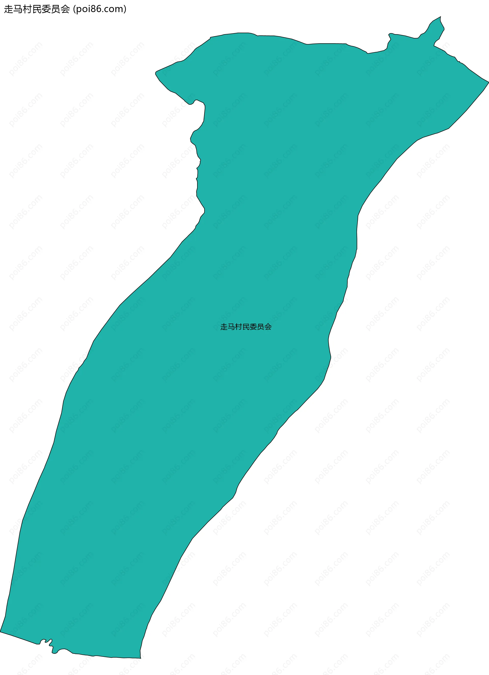 走马村民委员会边界地图