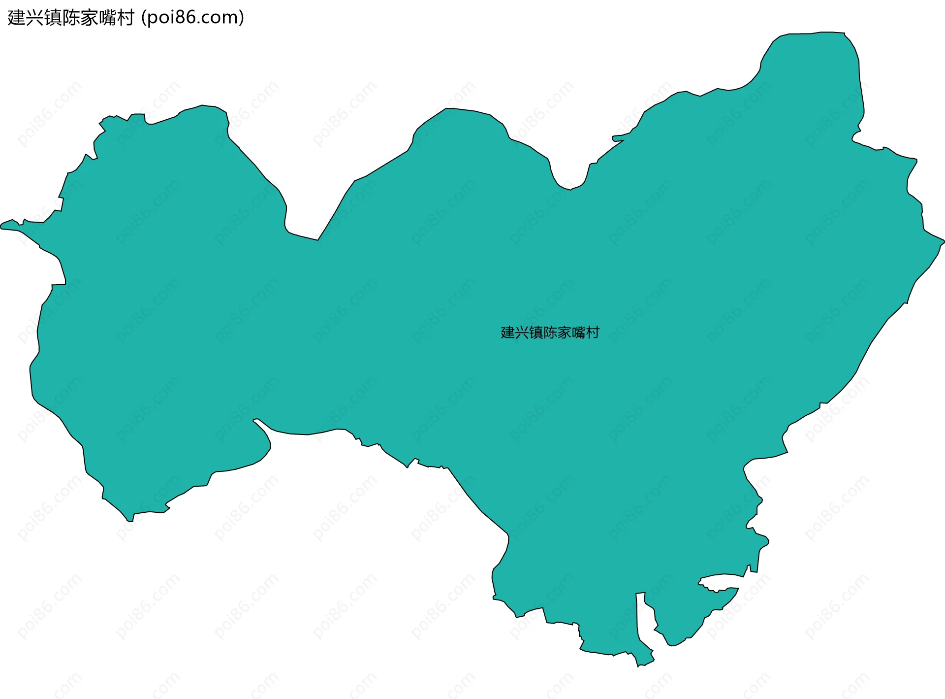 建兴镇陈家嘴村边界地图