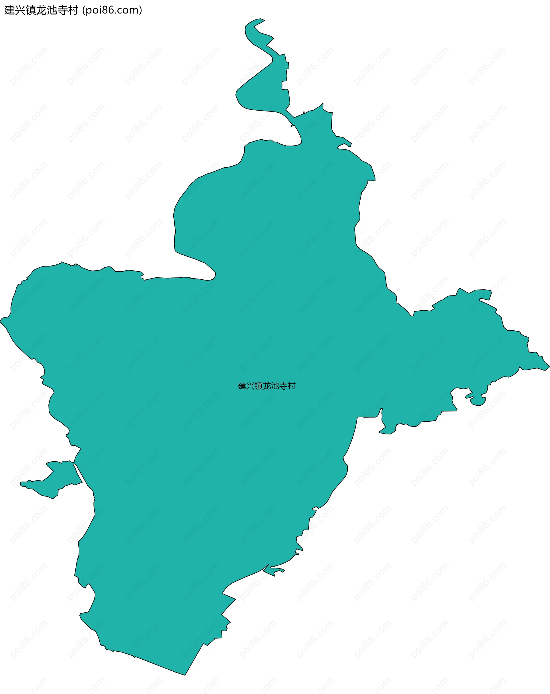 建兴镇龙池寺村边界地图