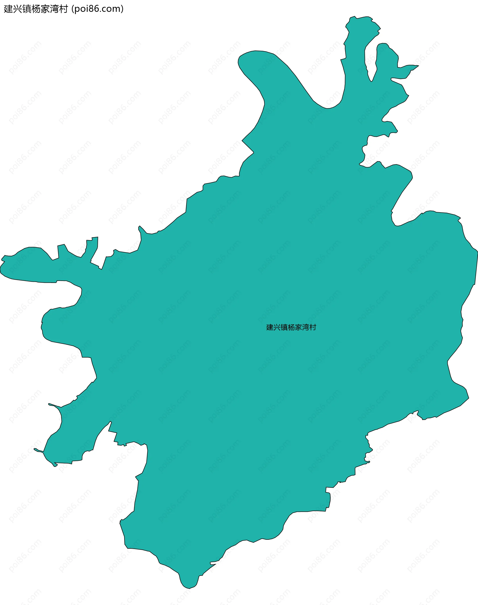建兴镇杨家湾村边界地图