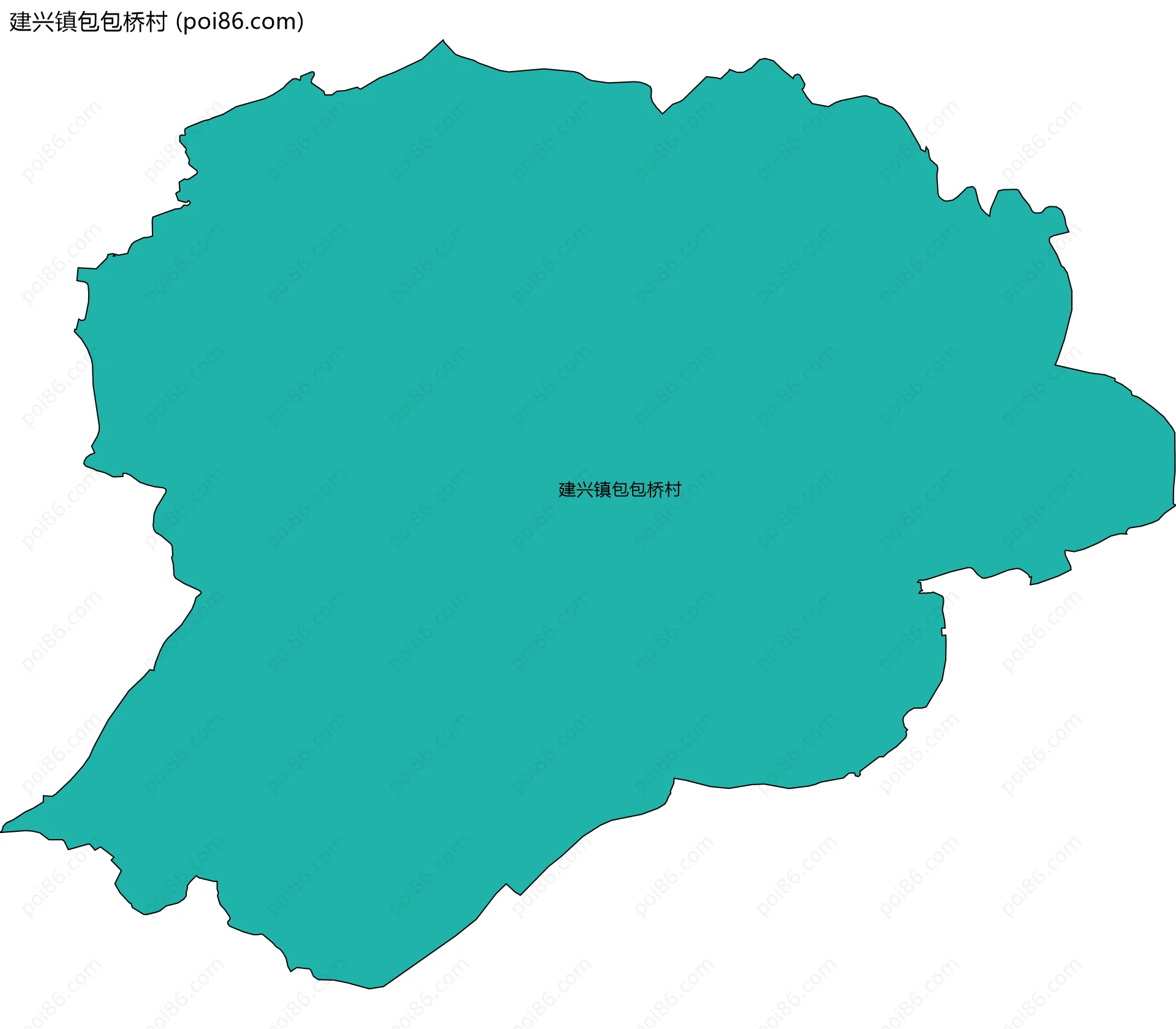 建兴镇包包桥村边界地图