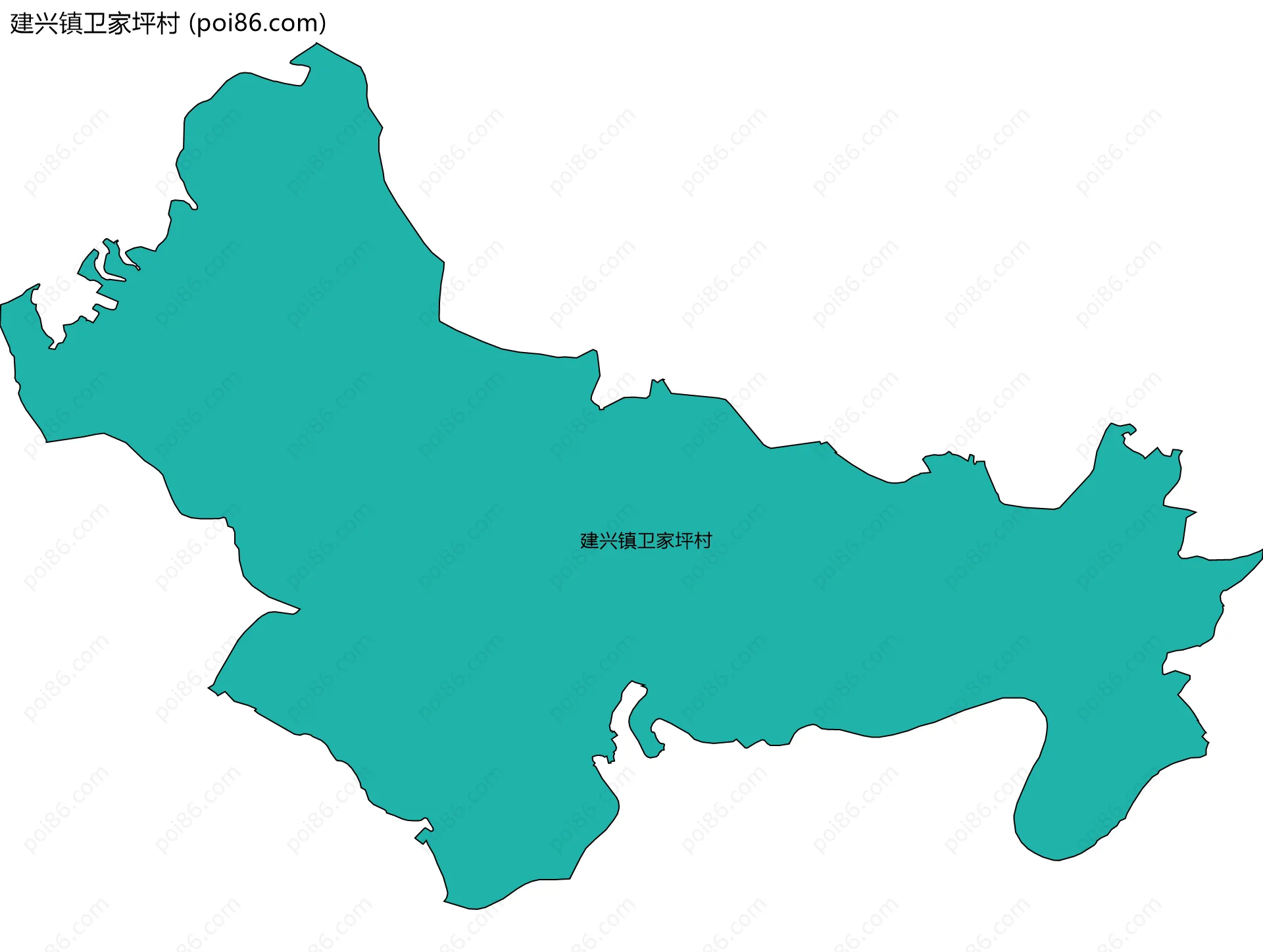 建兴镇卫家坪村边界地图