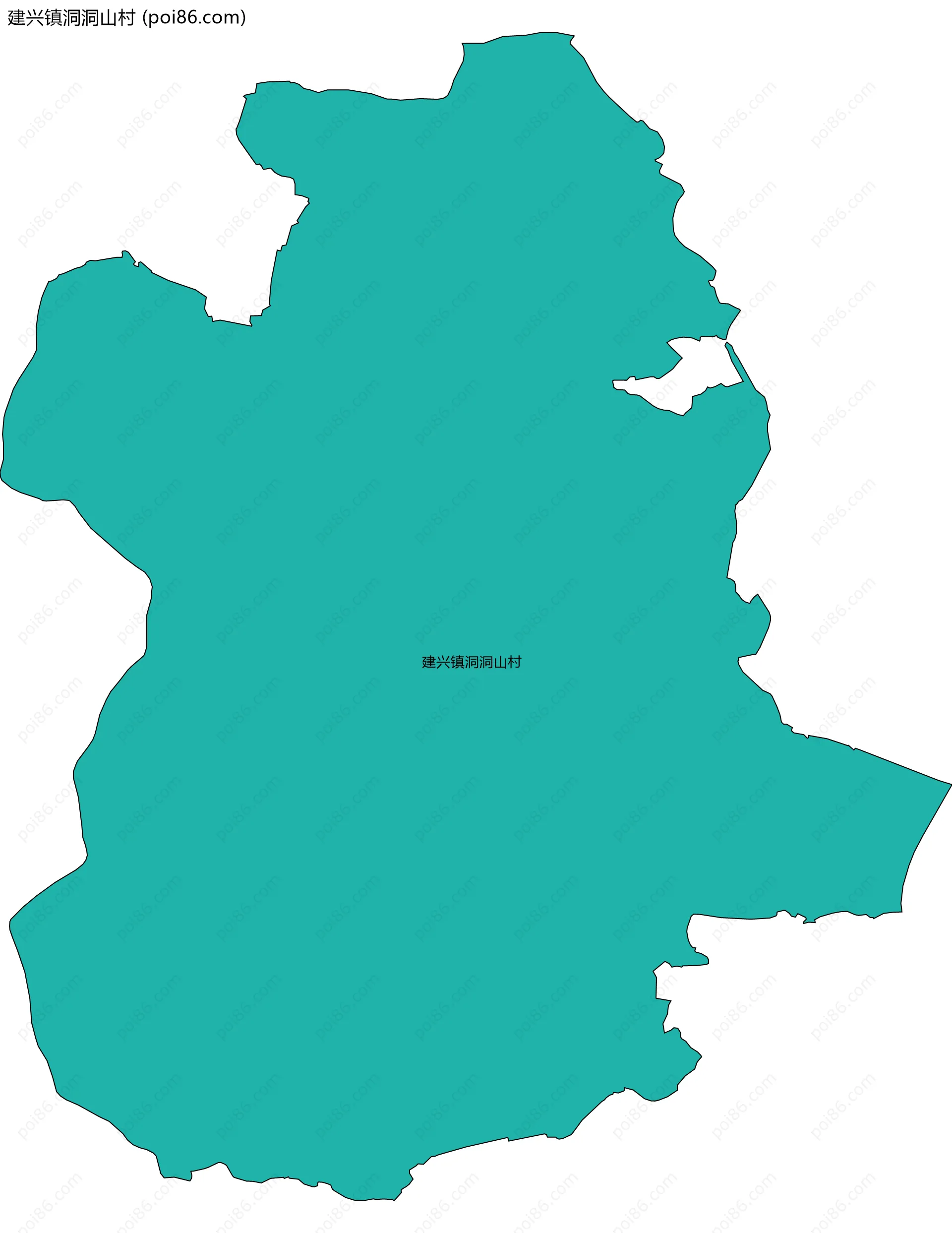 建兴镇洞洞山村边界地图