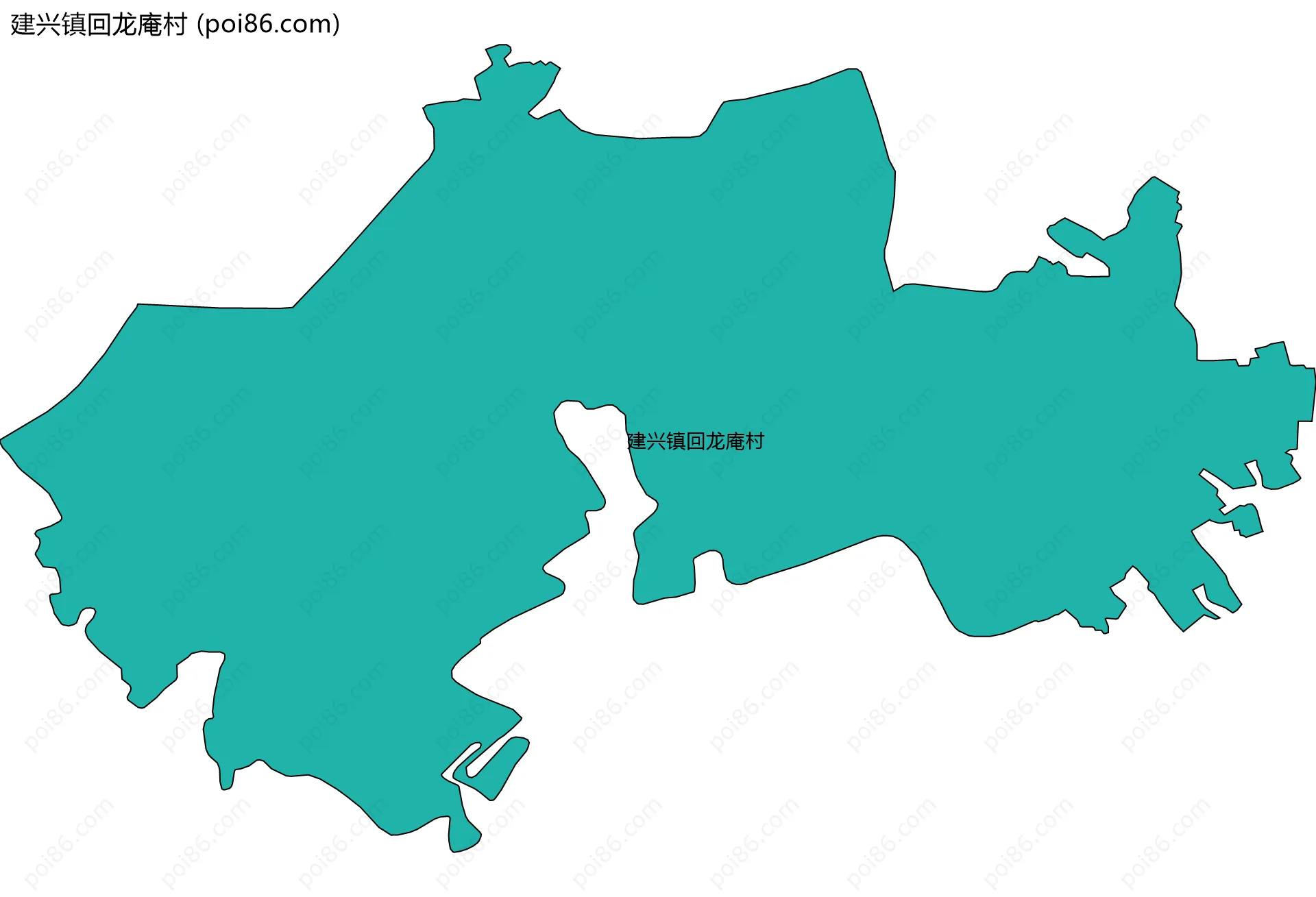 建兴镇回龙庵村边界地图