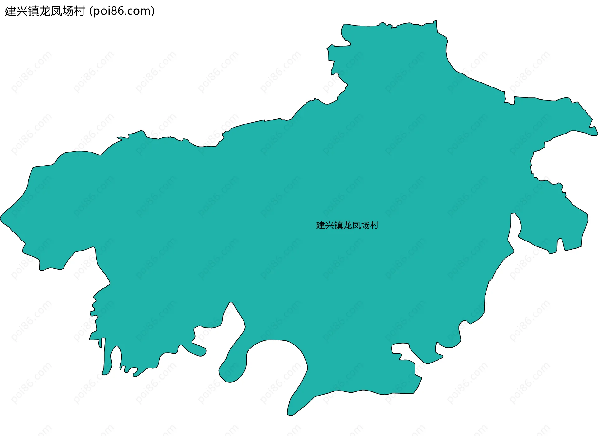 建兴镇龙凤场村边界地图