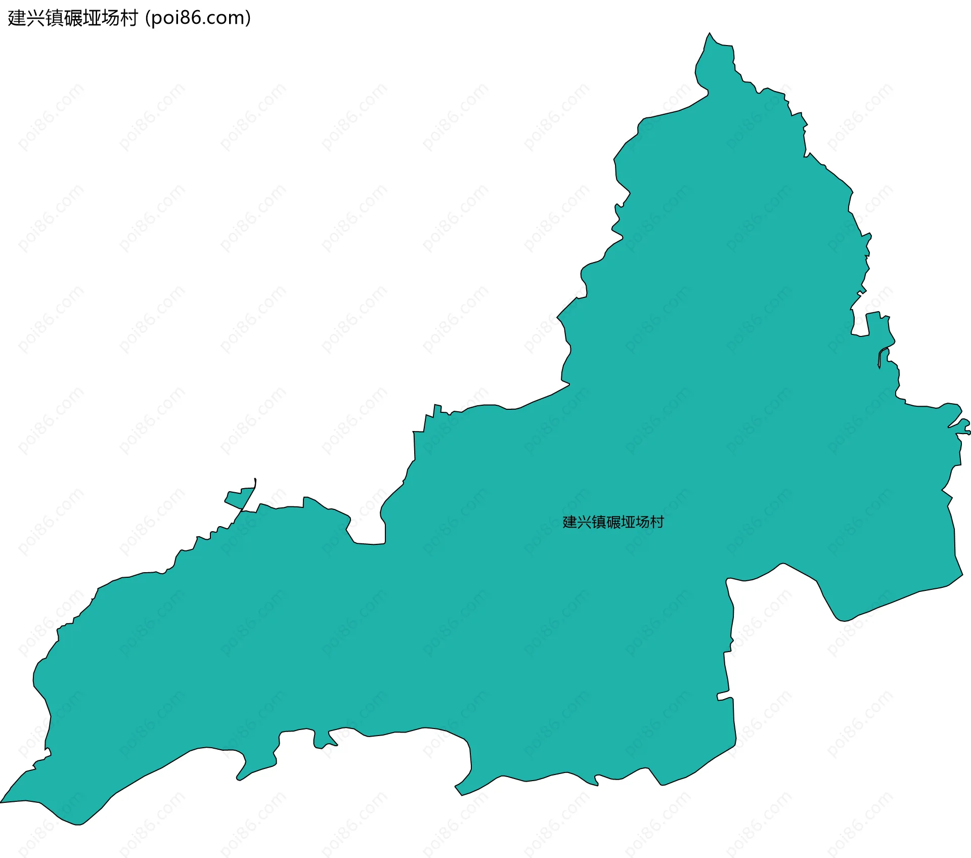 建兴镇碾垭场村边界地图