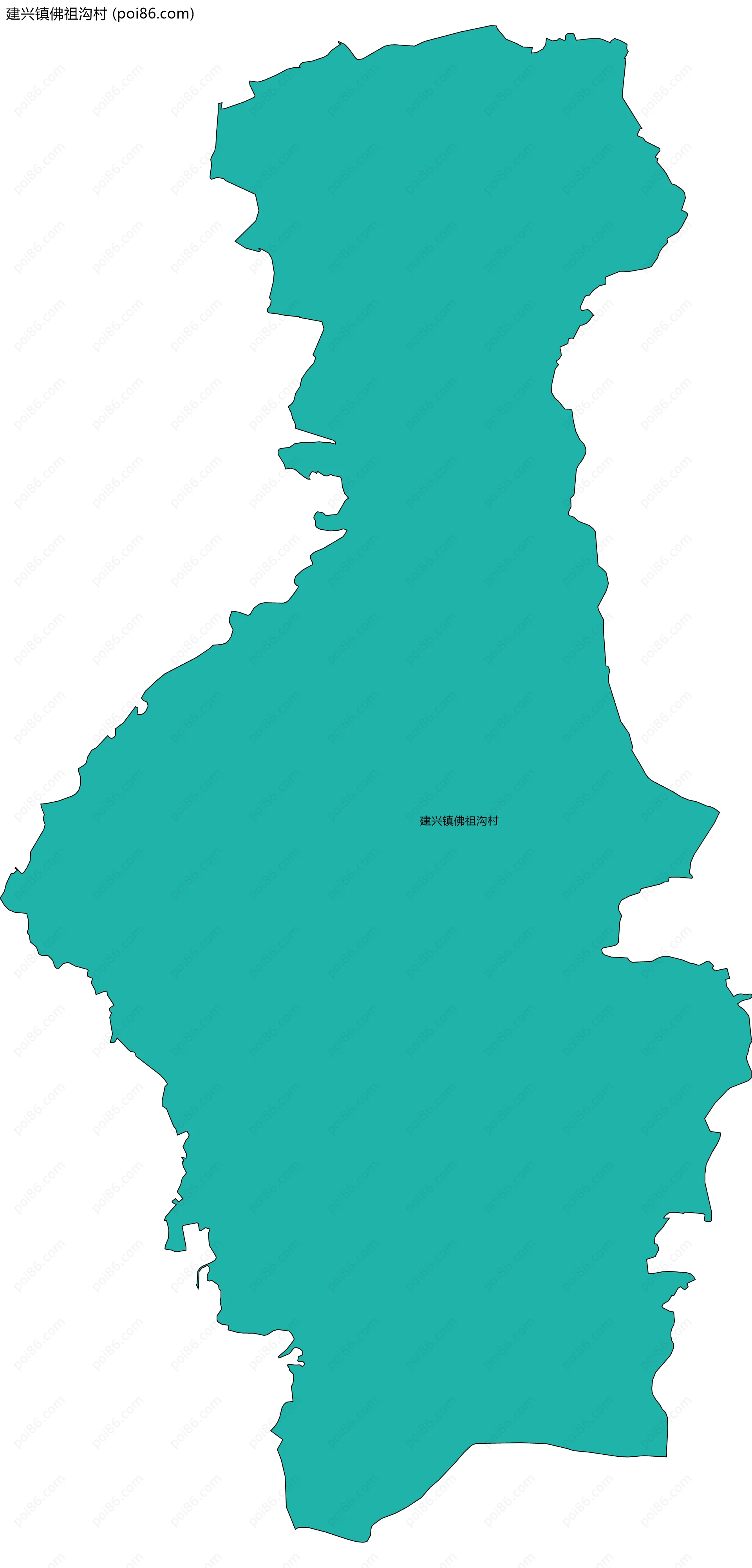 建兴镇佛祖沟村边界地图