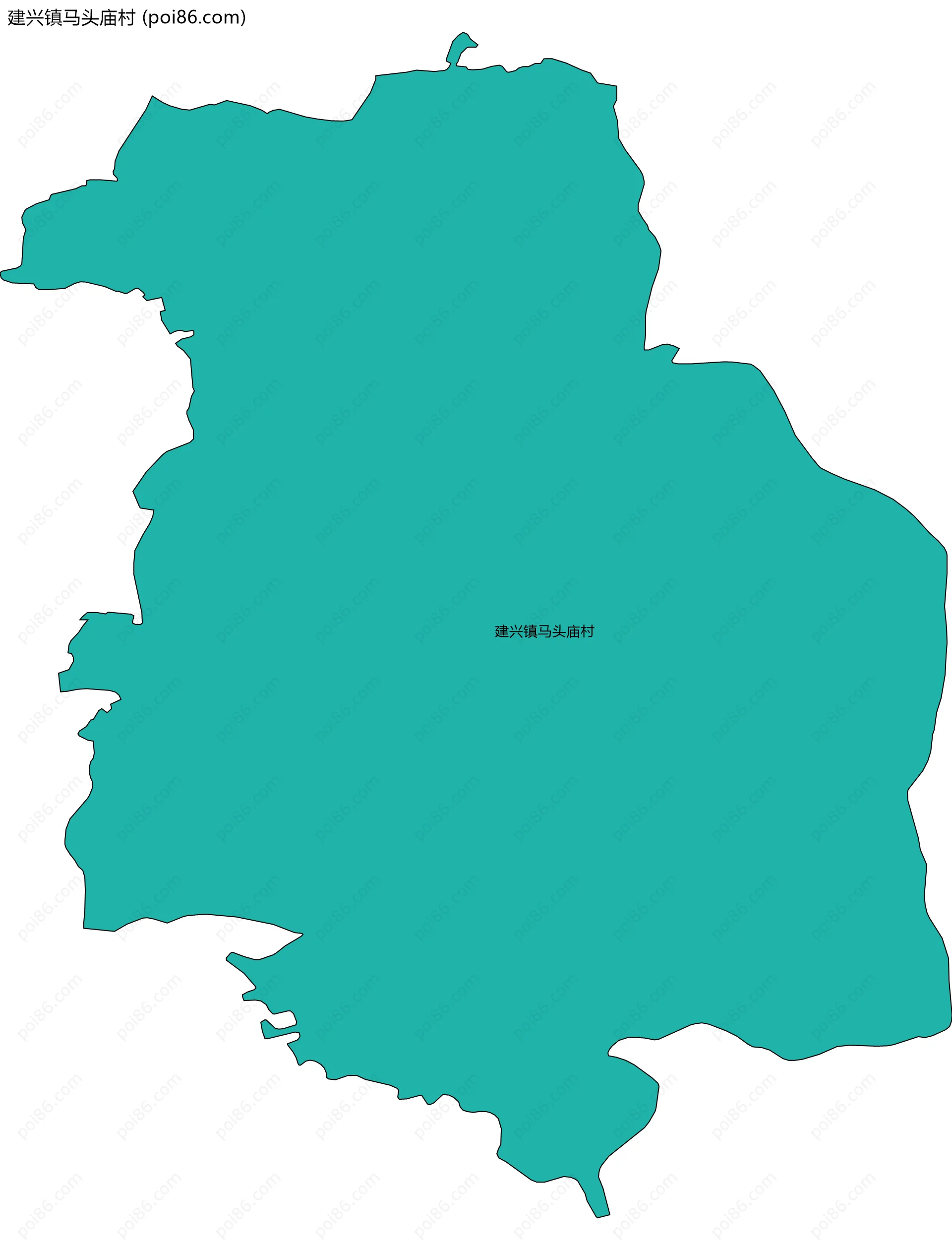建兴镇马头庙村边界地图