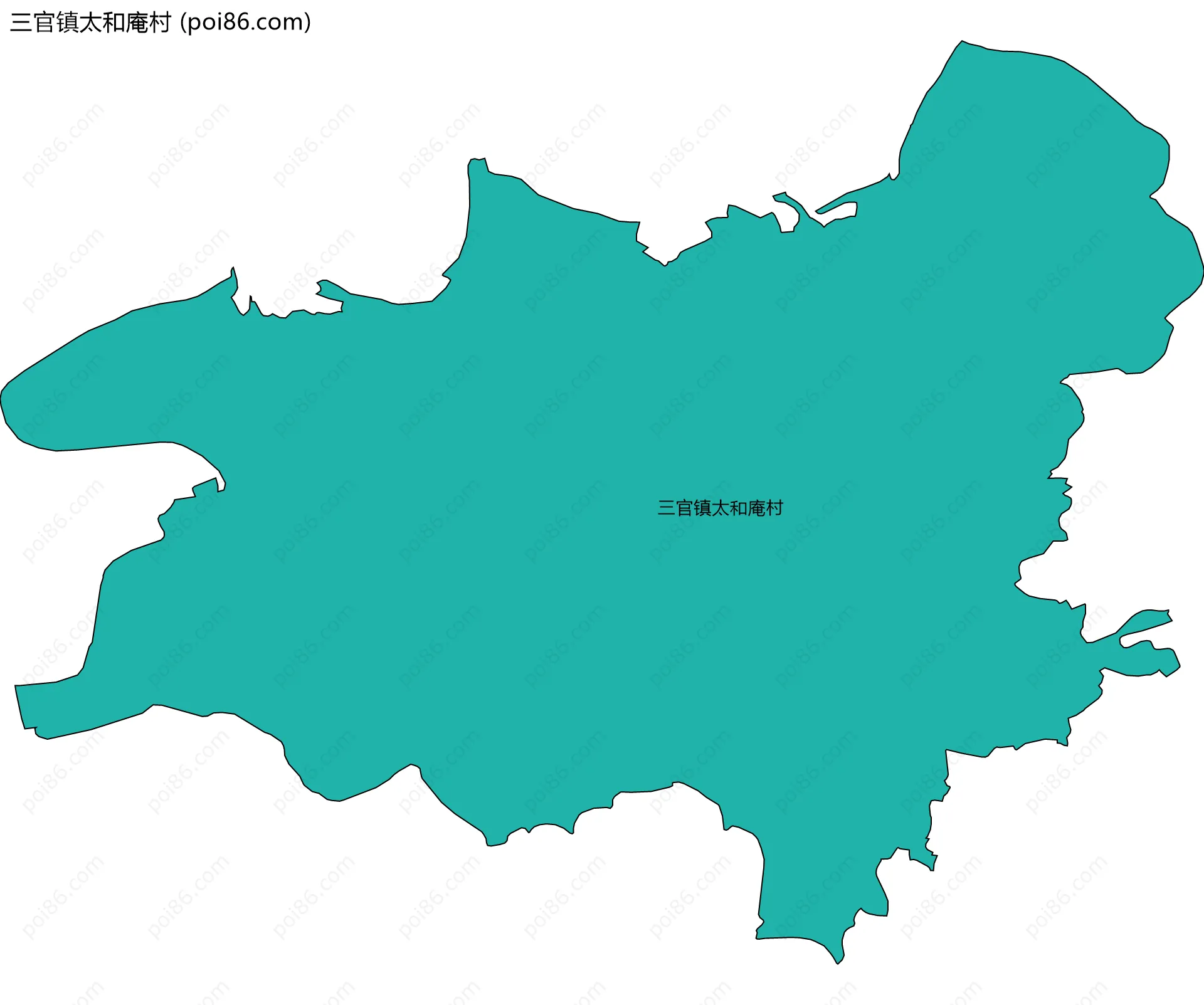 三官镇太和庵村边界地图