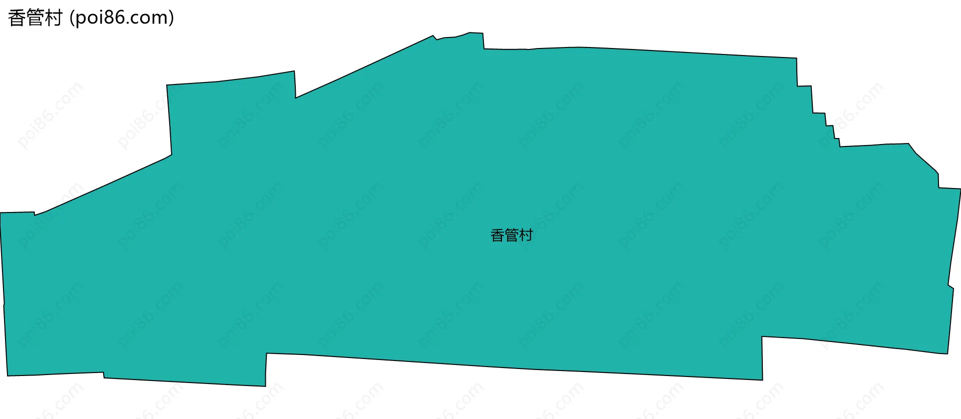 香管村边界地图