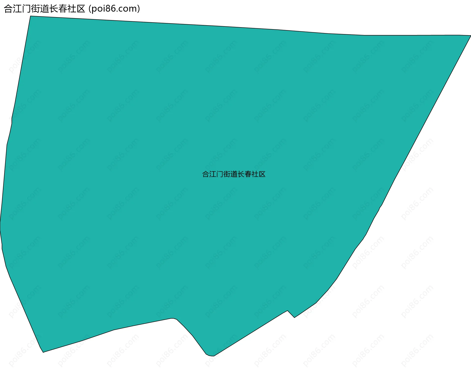 合江门街道长春社区边界地图