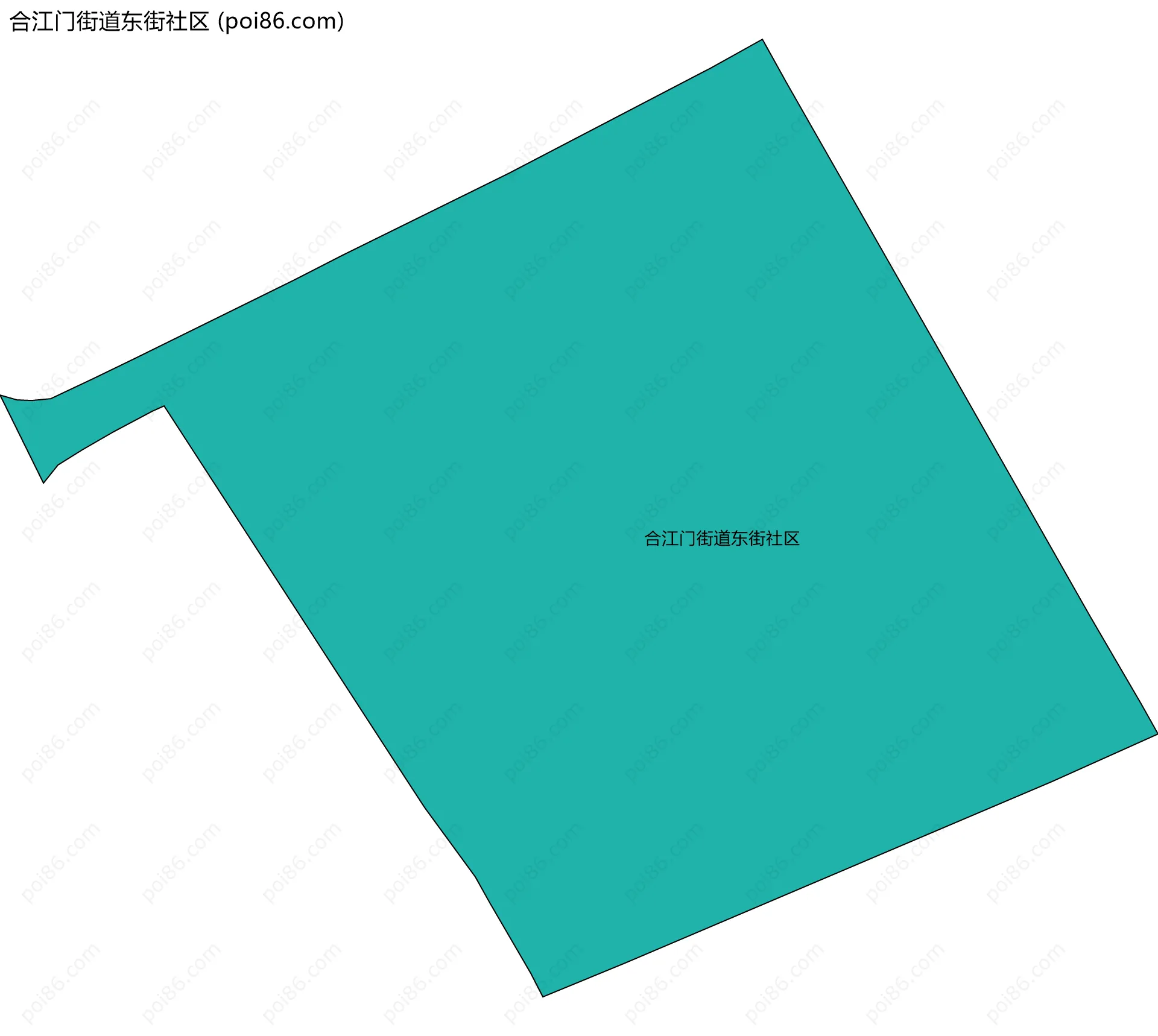 合江门街道东街社区边界地图
