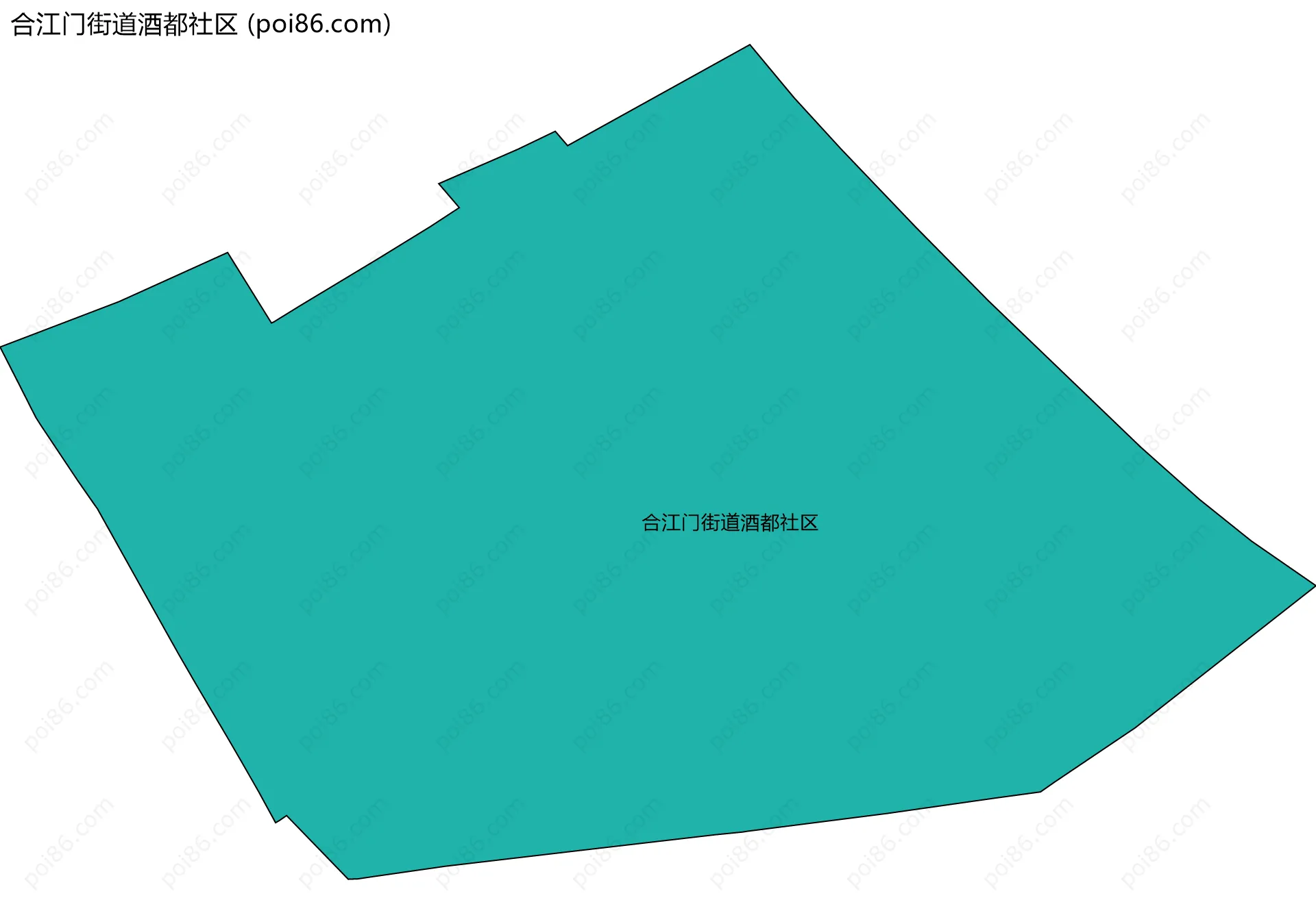 合江门街道酒都社区边界地图