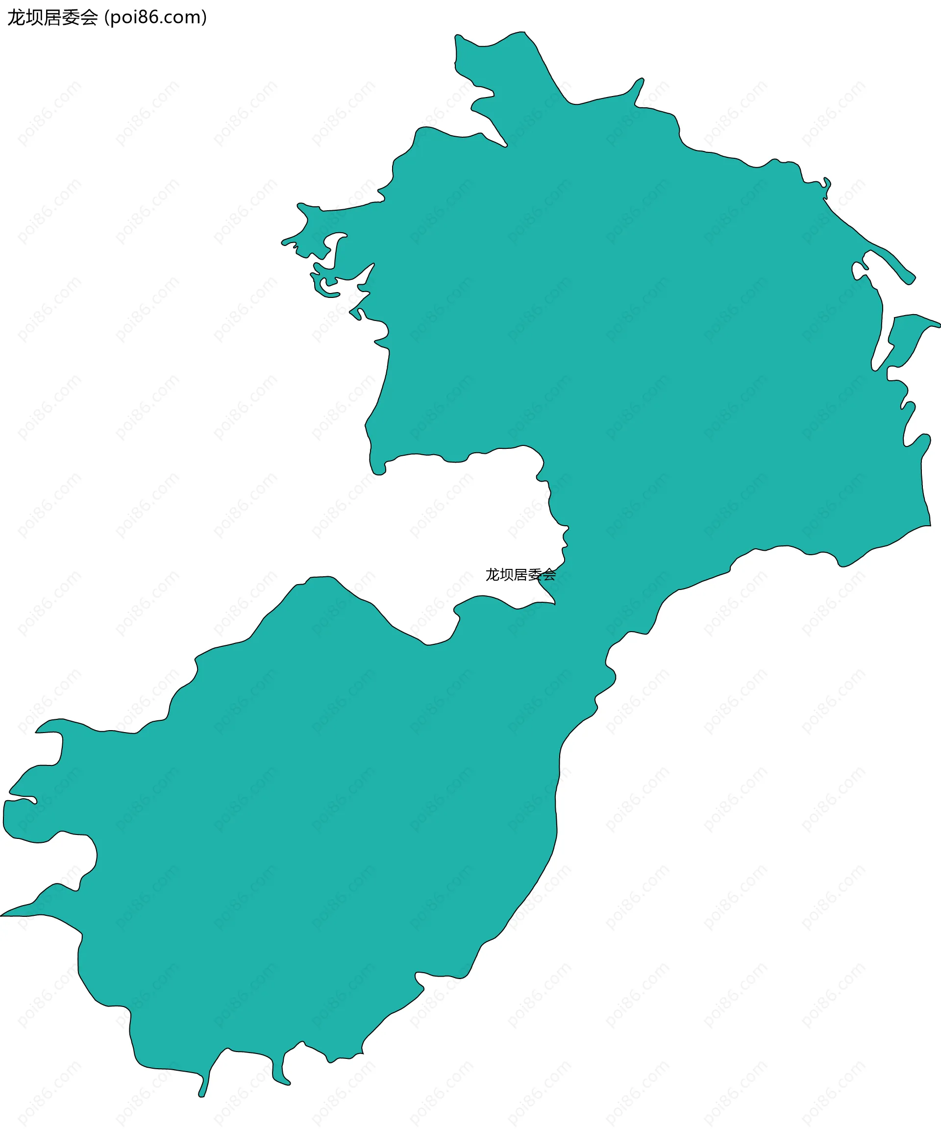 龙坝居委会边界地图