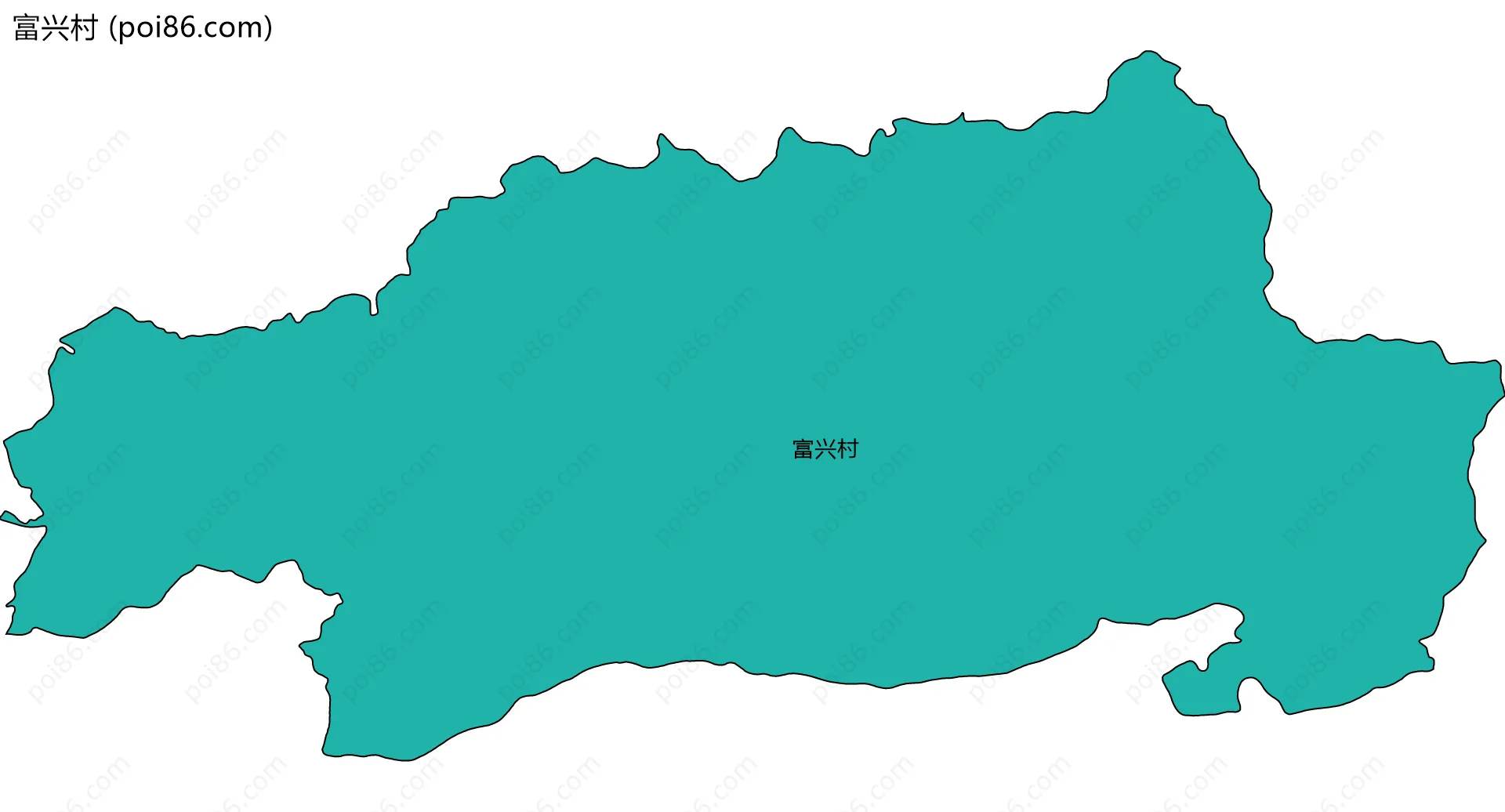 富兴村边界地图